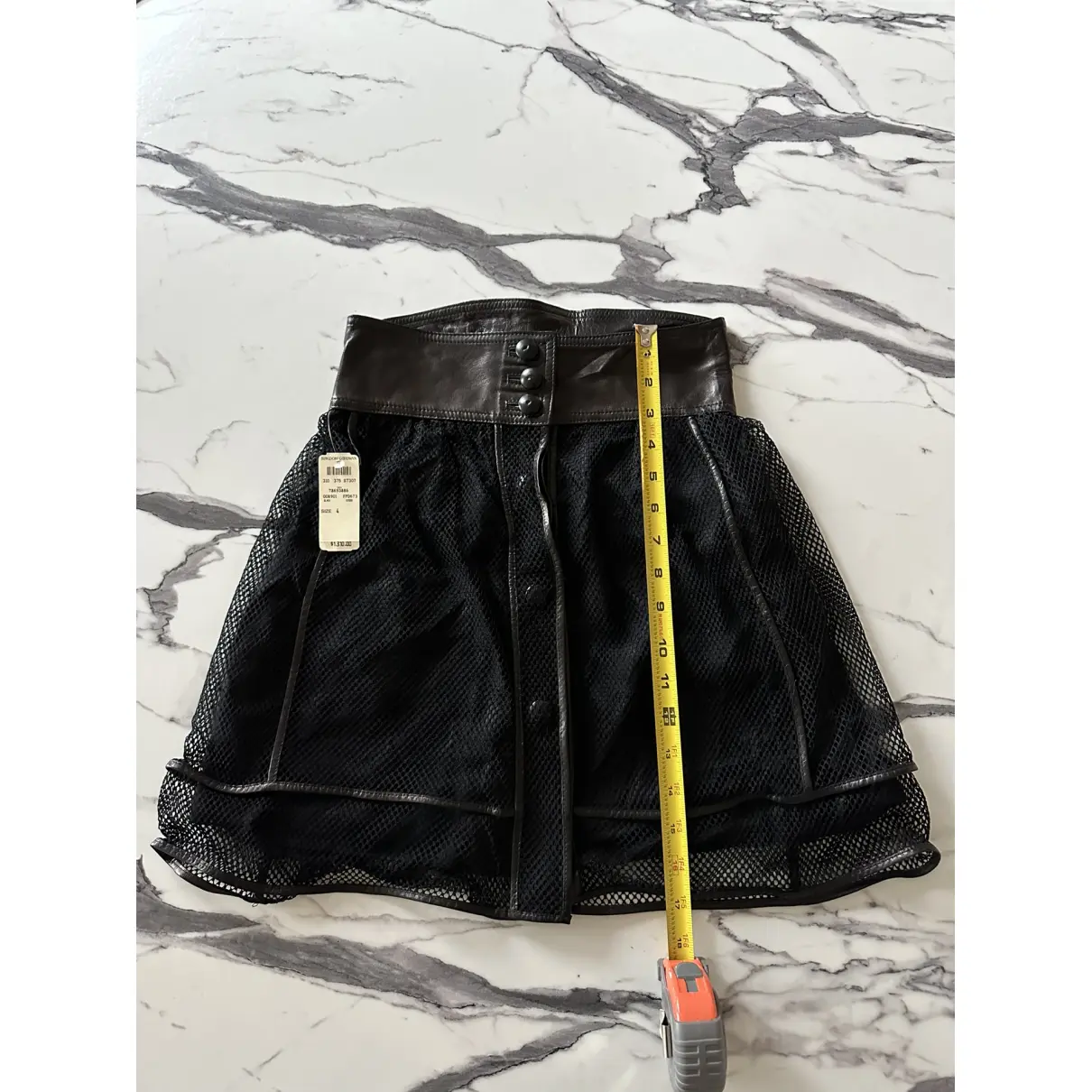 Buy Fendi Leather mini skirt online