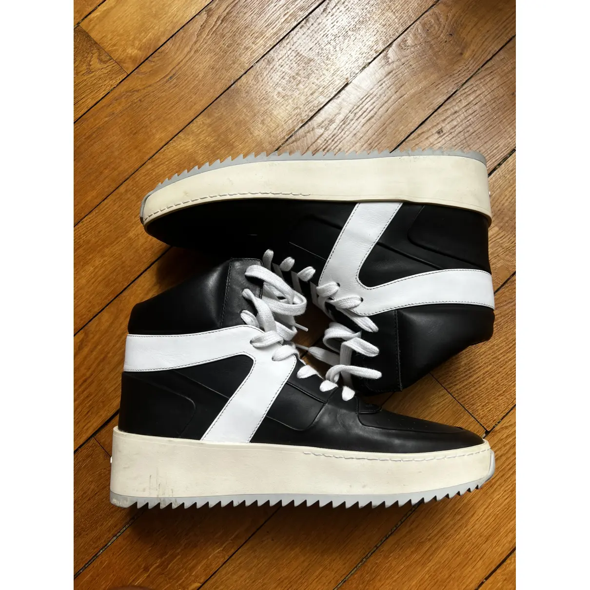 Buy Fear of God FithCollection leather high trainers online