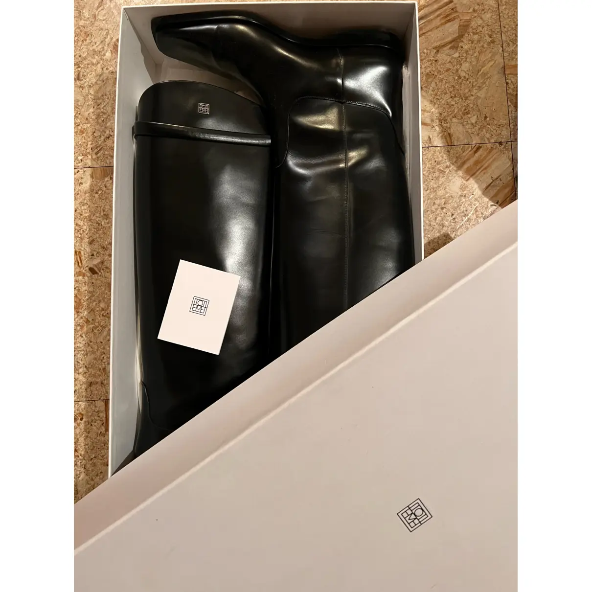 Flat Boot leather riding boots Totême