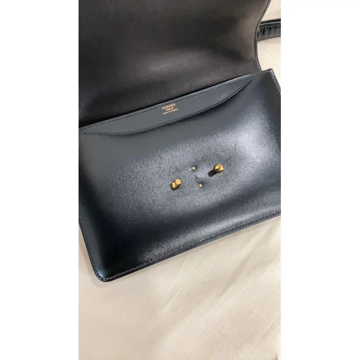 Fonsbelle leather handbag Hermès - Vintage