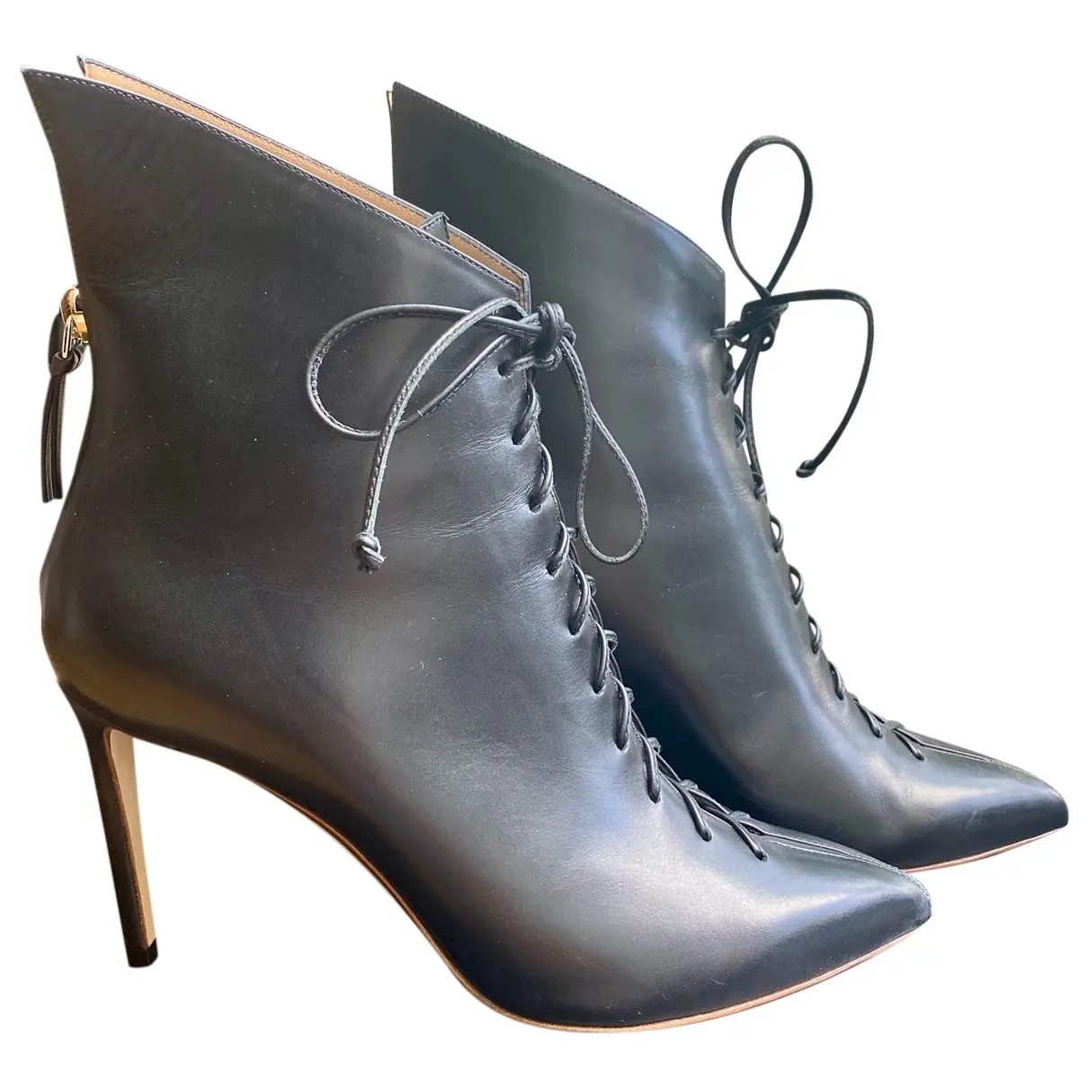 Leather lace up boots Francesco Russo