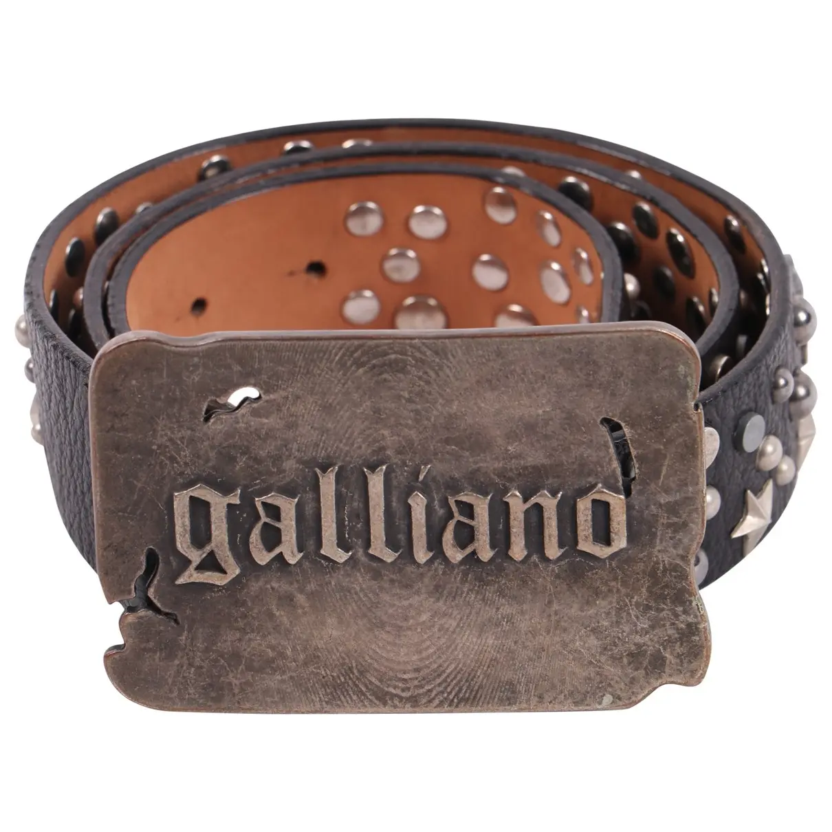 Leather belt Galliano