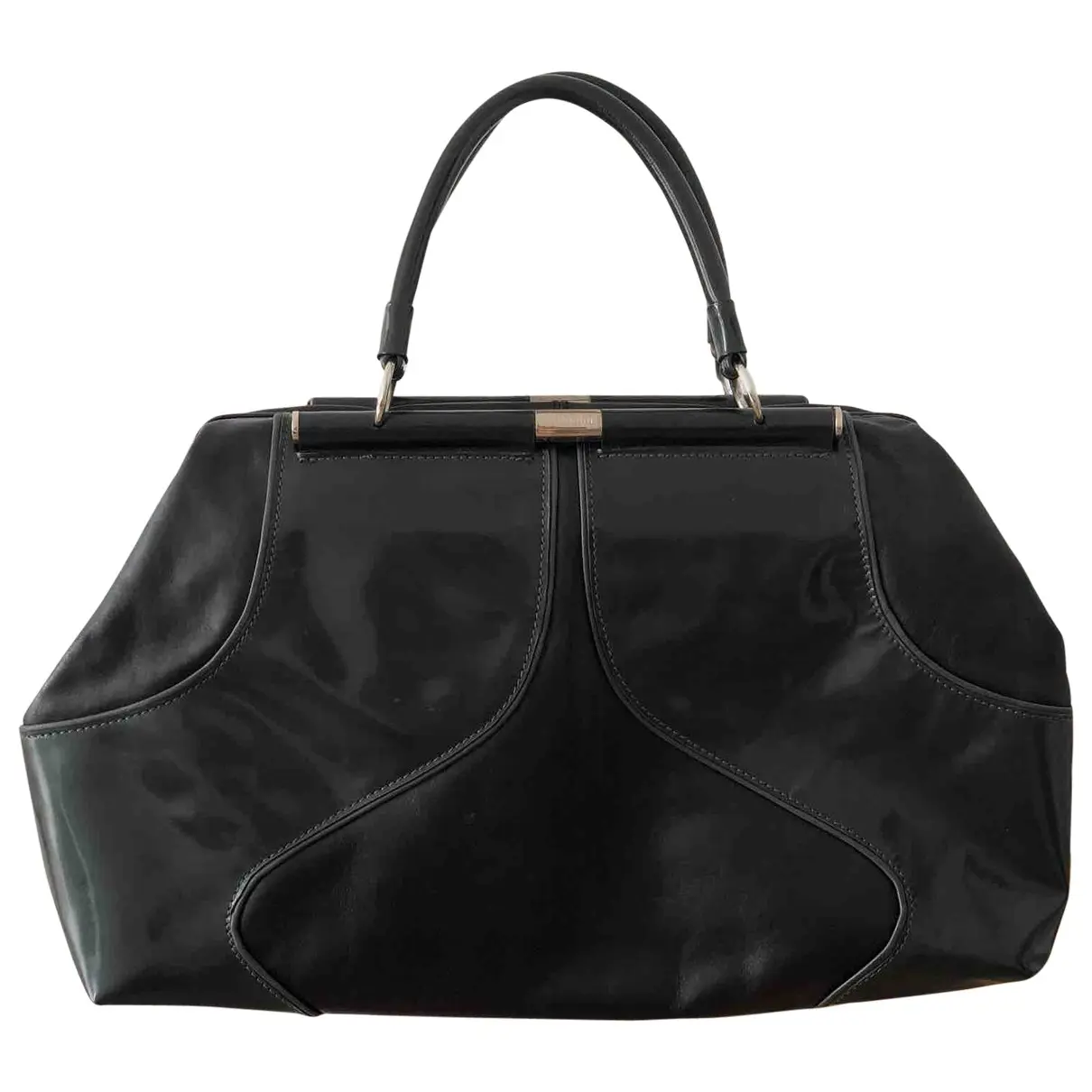 Leather handbag Galliano - Vintage