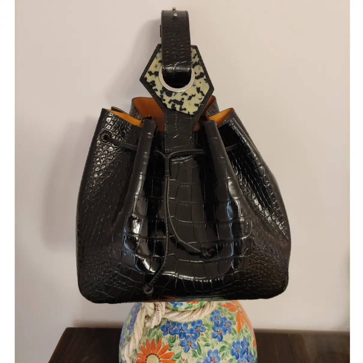 Buy Ganni Leather handbag online