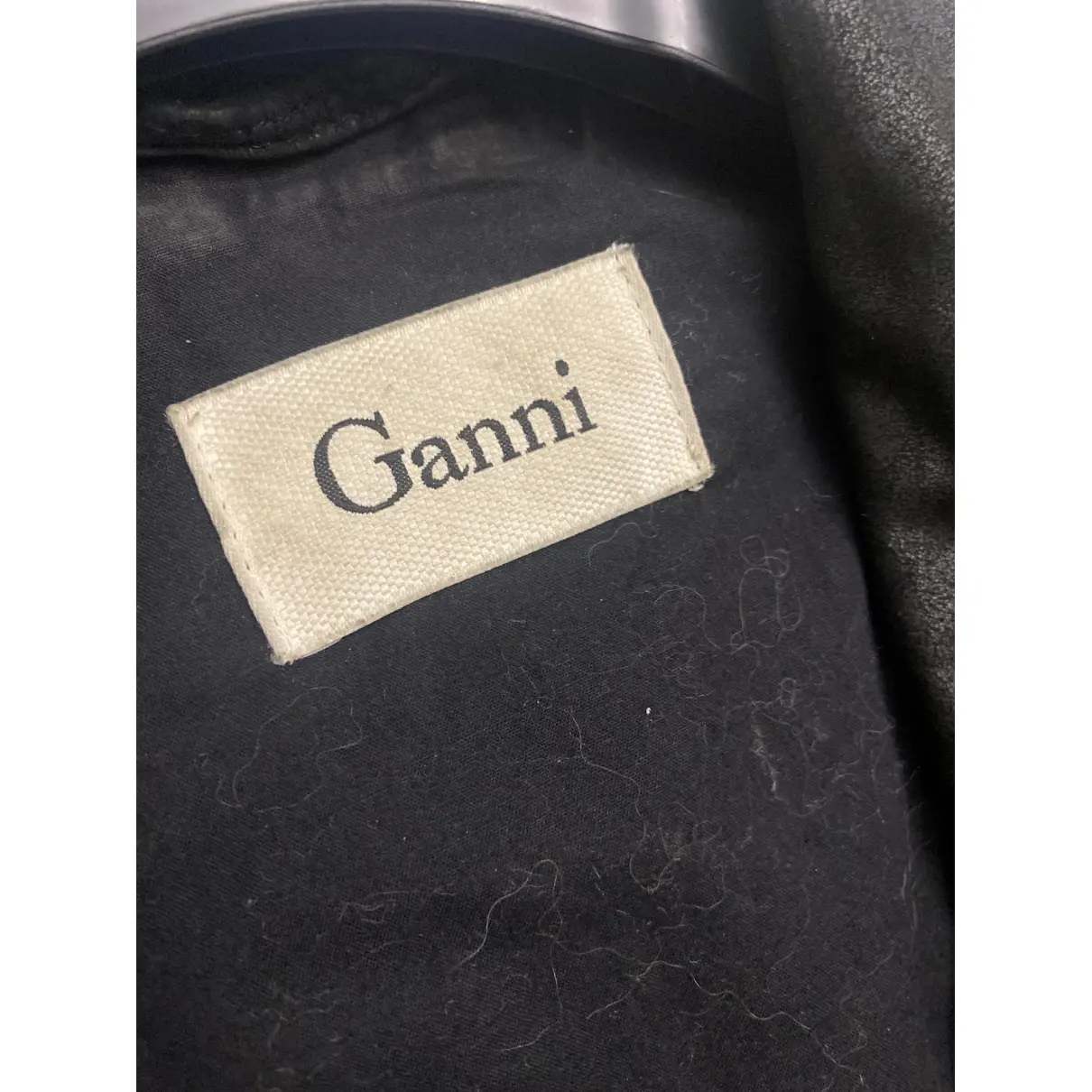 Buy Ganni Leather short vest online