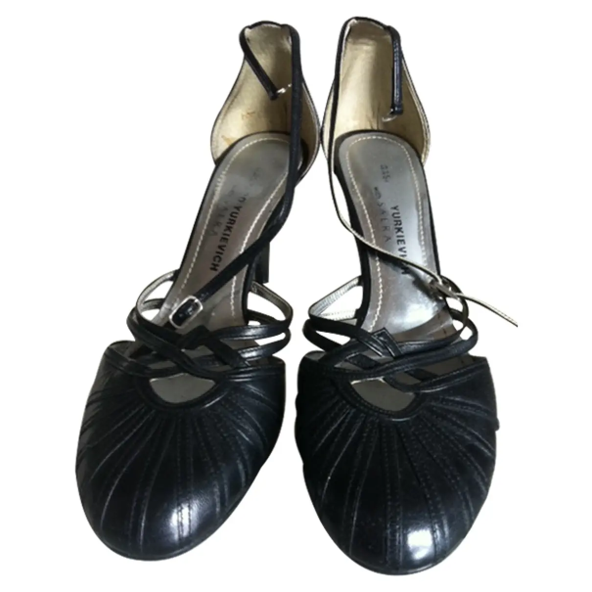 Gaspard Yurkievich Leather heels for sale
