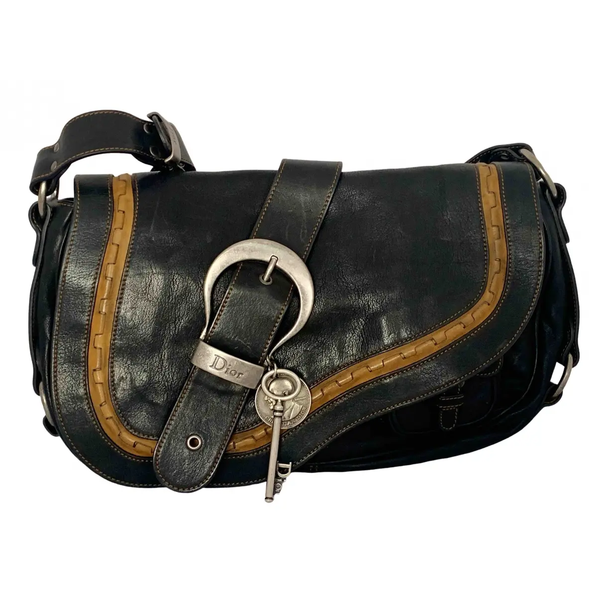 Gaucho leather handbag Dior - Vintage