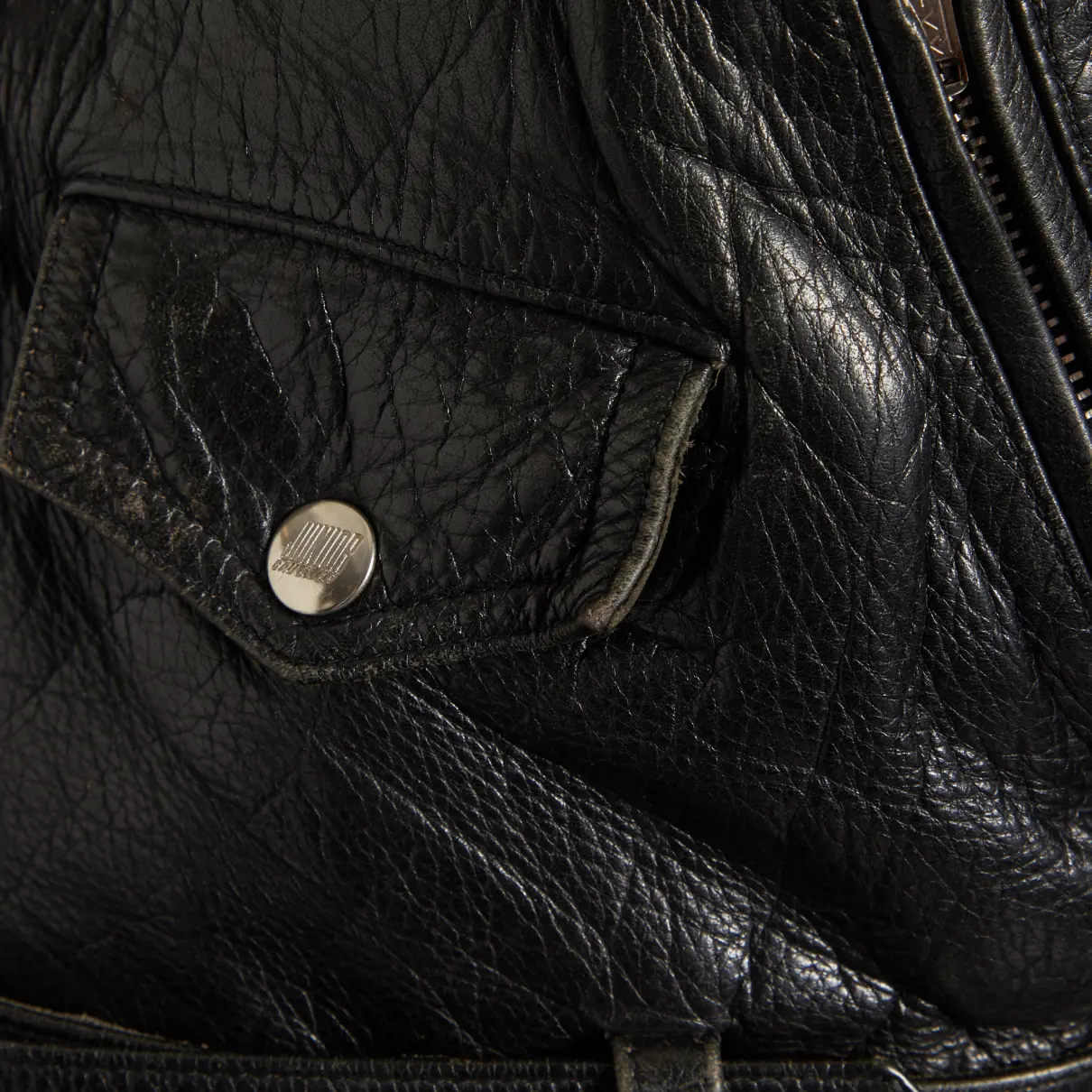 Leather biker jacket Gaultier Junior - Vintage