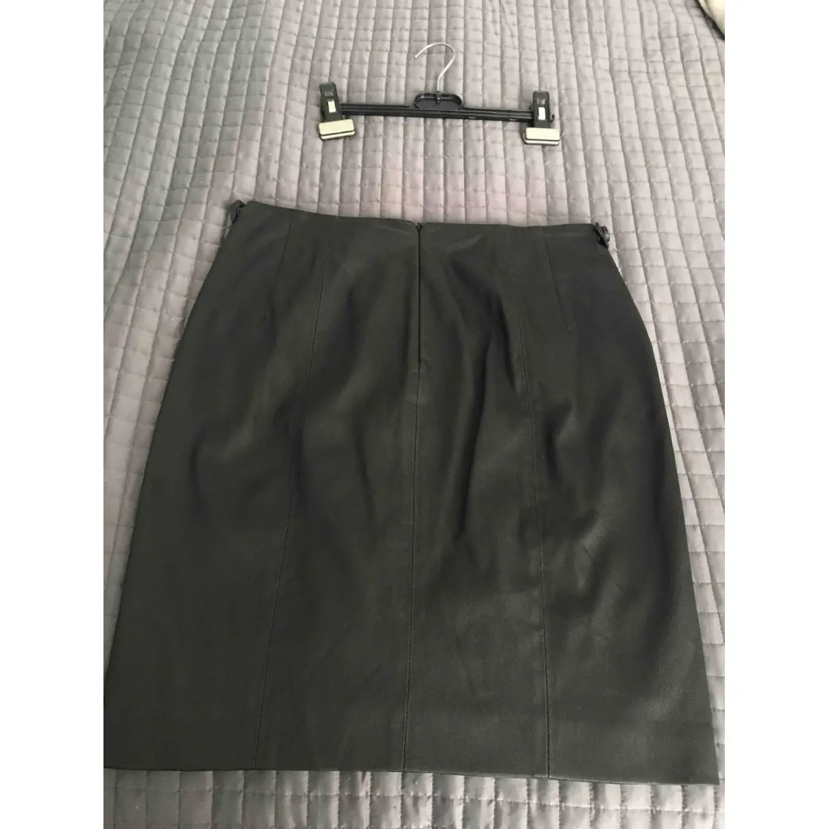 Gerard Darel Leather mid-length skirt for sale