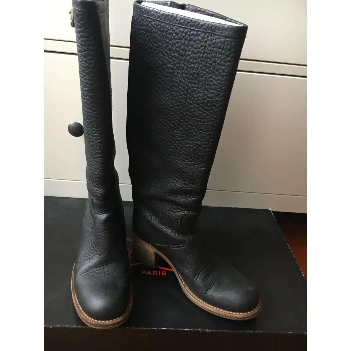 Free Lance Geronimo leather biker boots for sale
