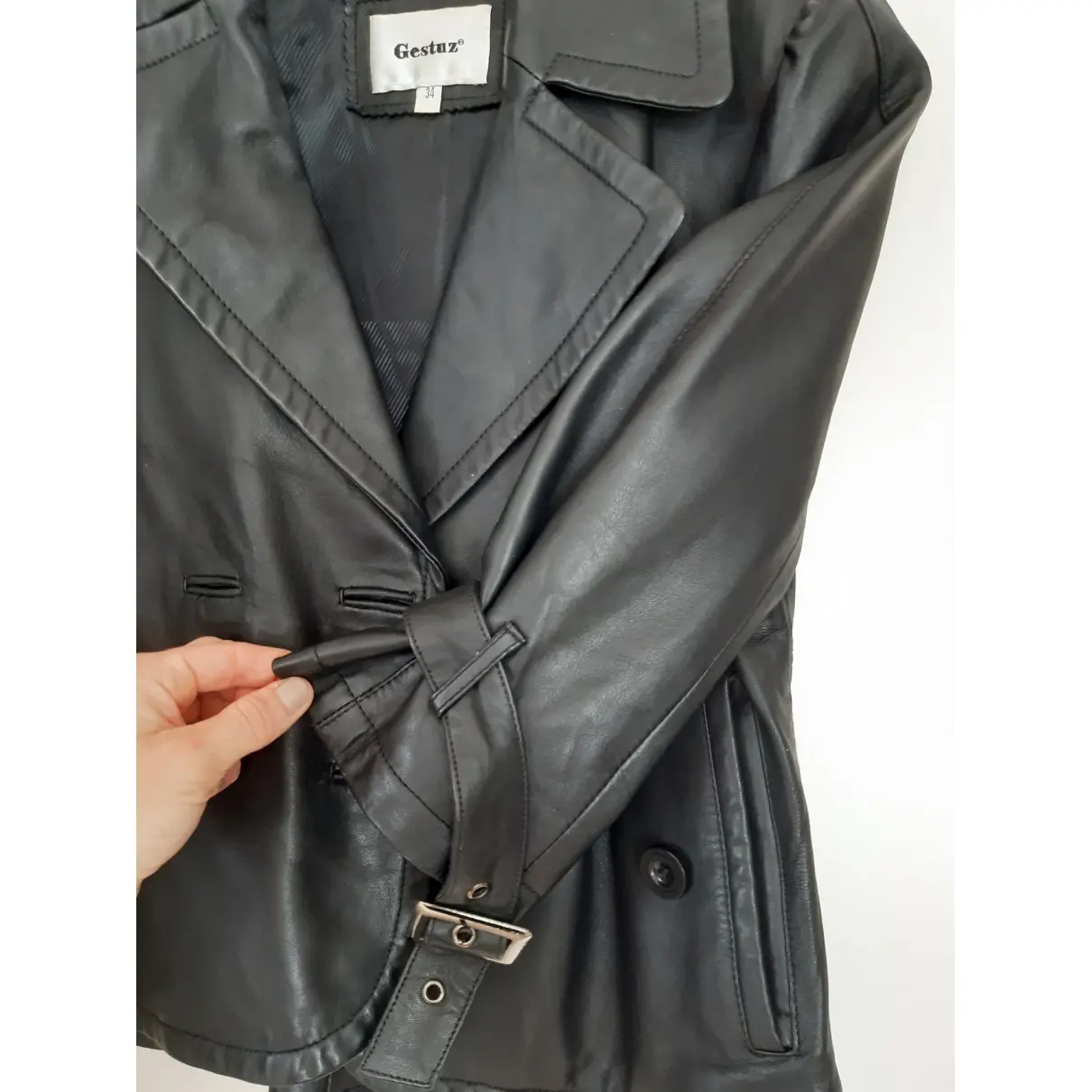 Buy Gestuz Leather short vest online