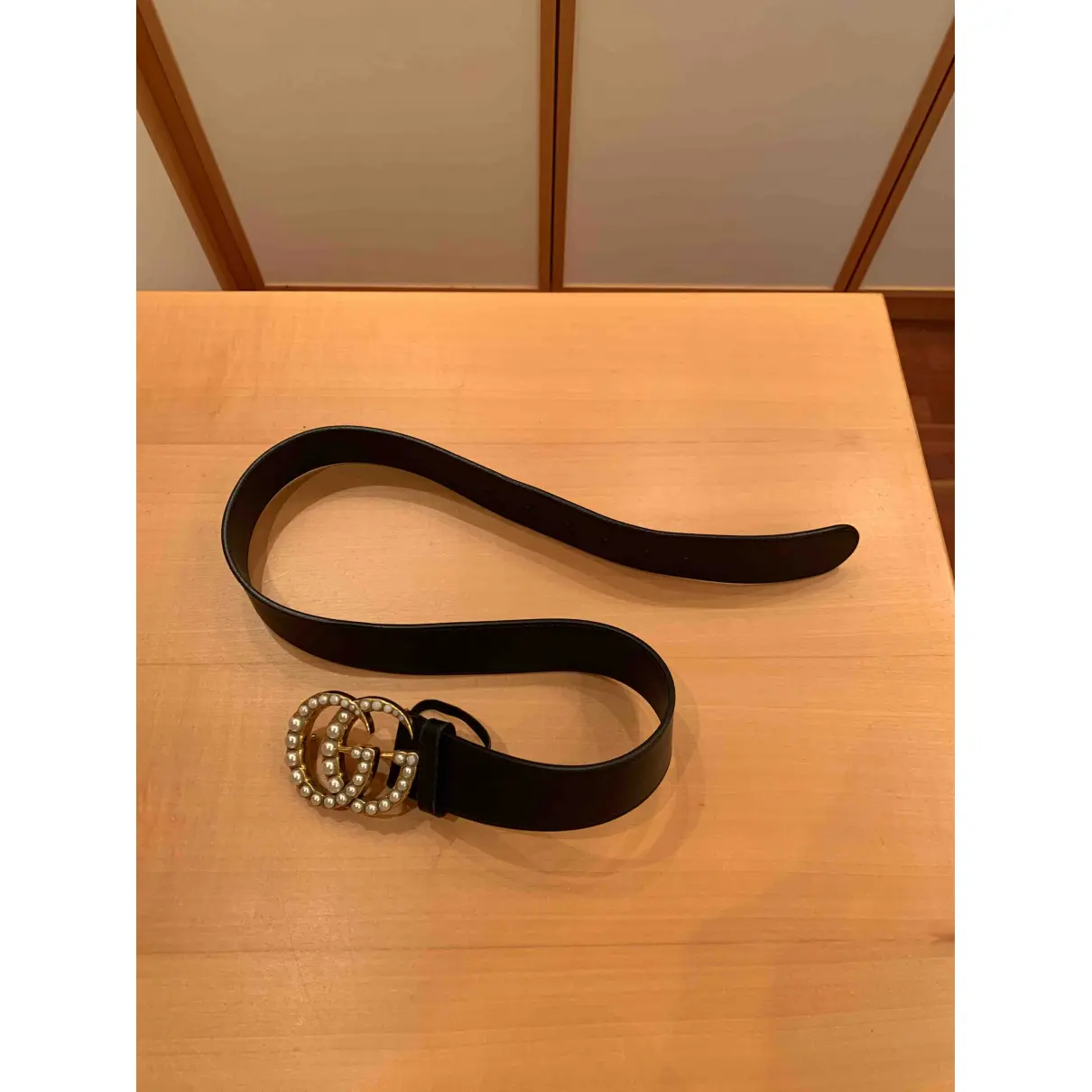 Buy Gucci GG Buckle leather belt online