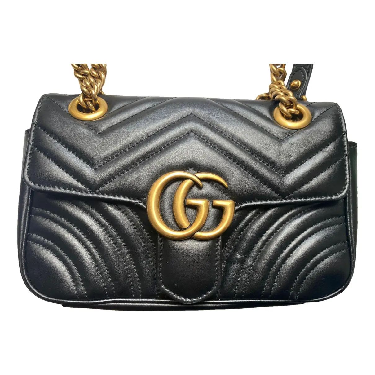 GG Marmont Flap leather handbag