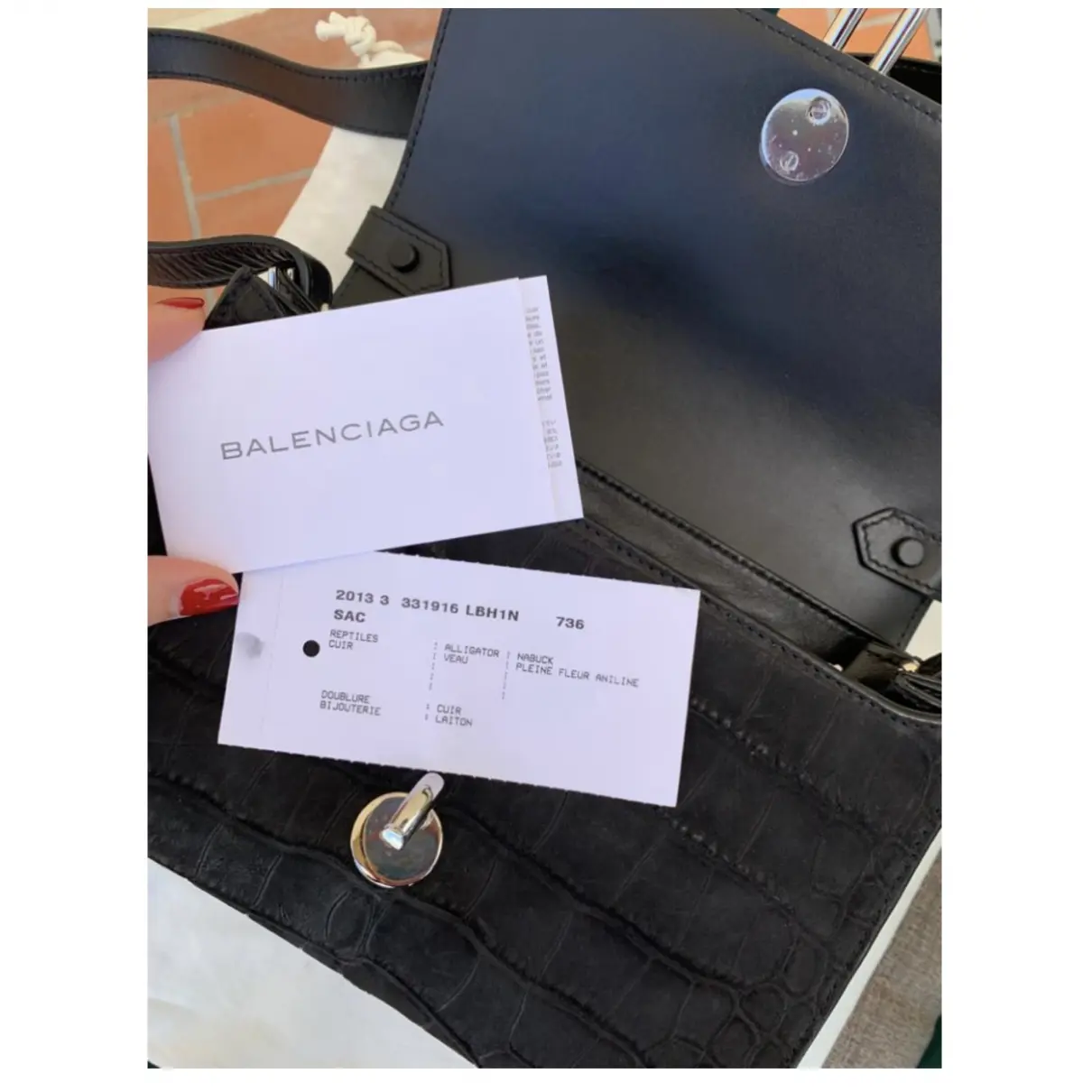 Buy Balenciaga Ghost leather handbag online