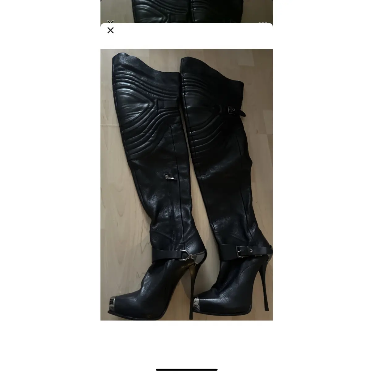 Buy Gianmarco Lorenzi Leather biker boots online