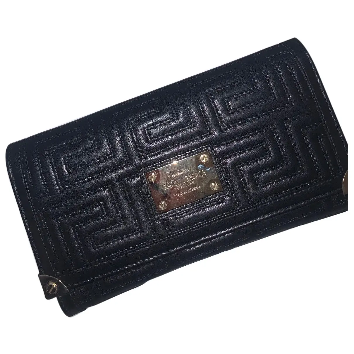 Leather clutch bag Gianni Versace