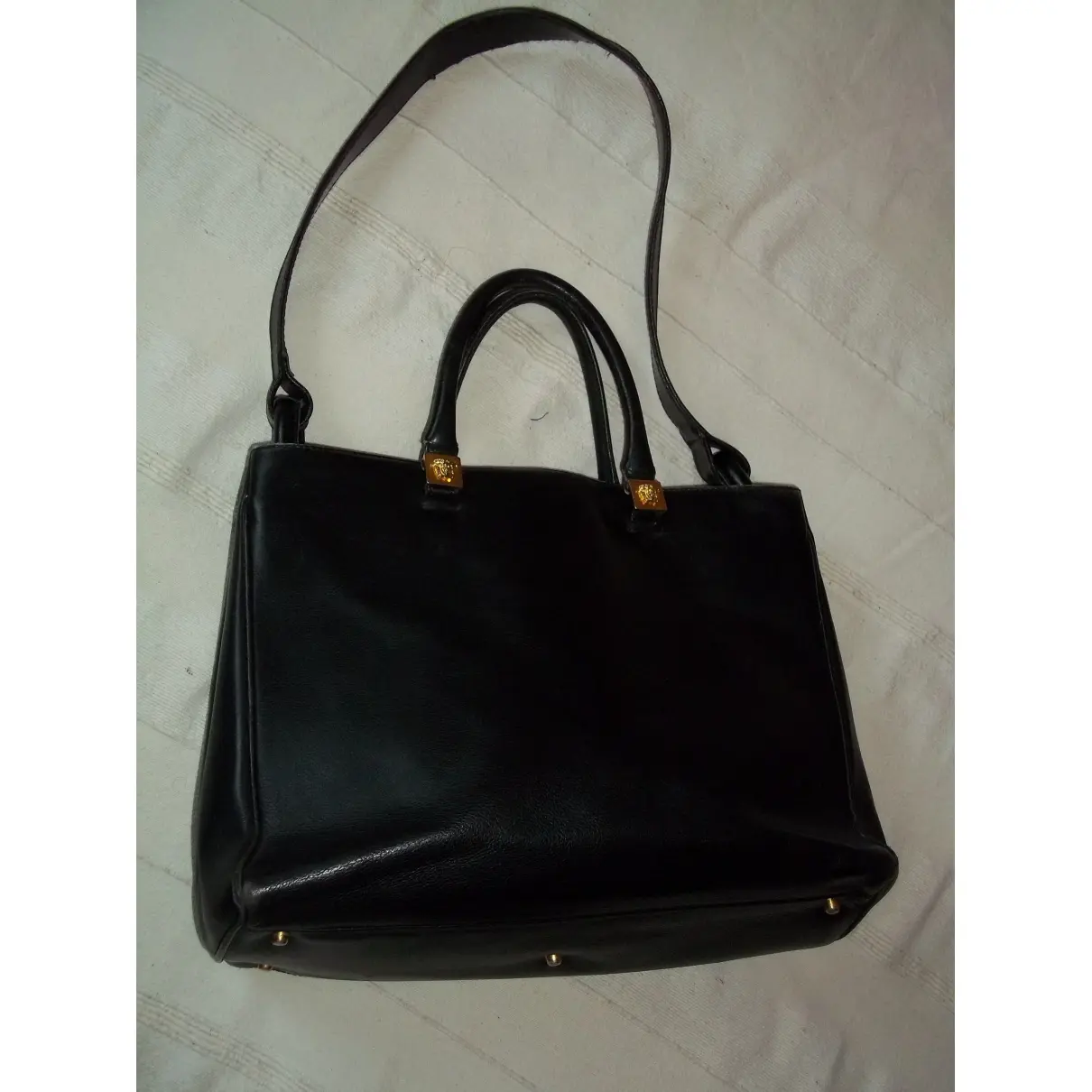 Leather handbag Gianni Versace - Vintage