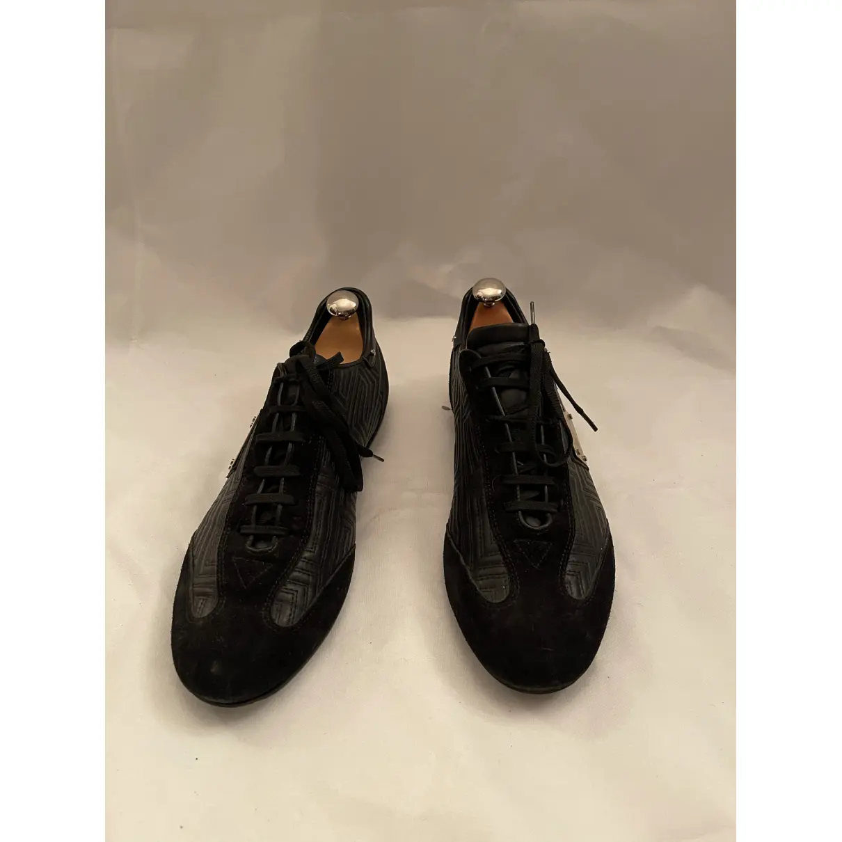 Buy Gianni Versace Leather low trainers online - Vintage