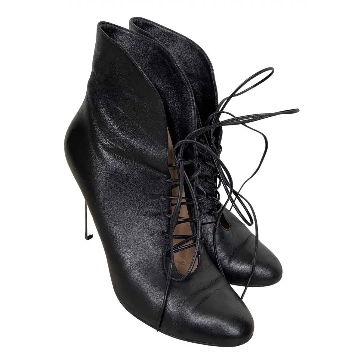 Leather lace up boots Gianvito Rossi