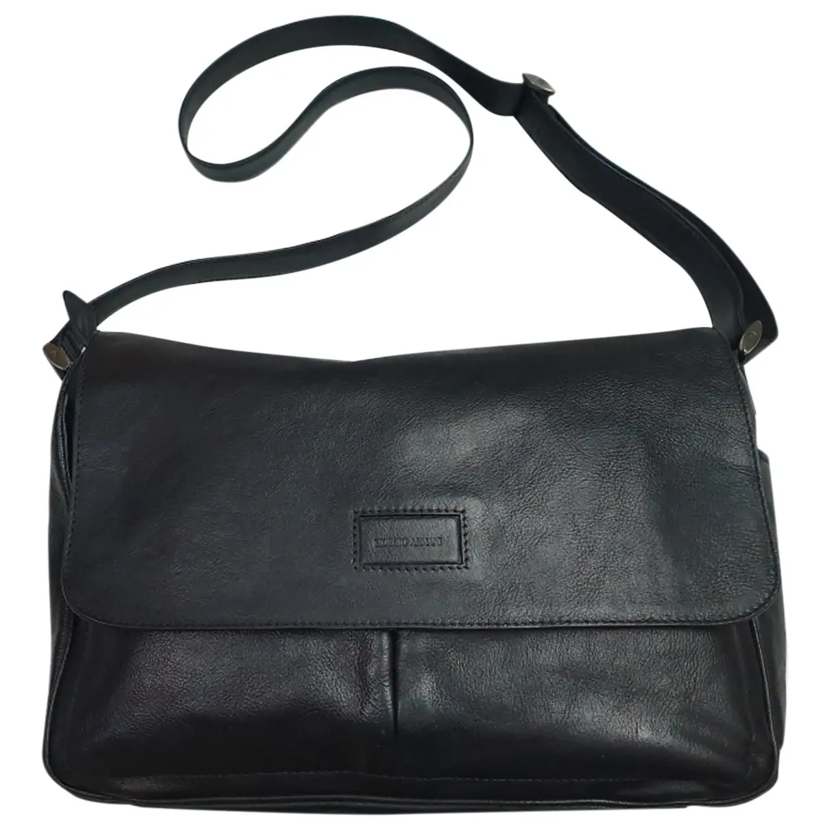 Leather satchel Giorgio Armani
