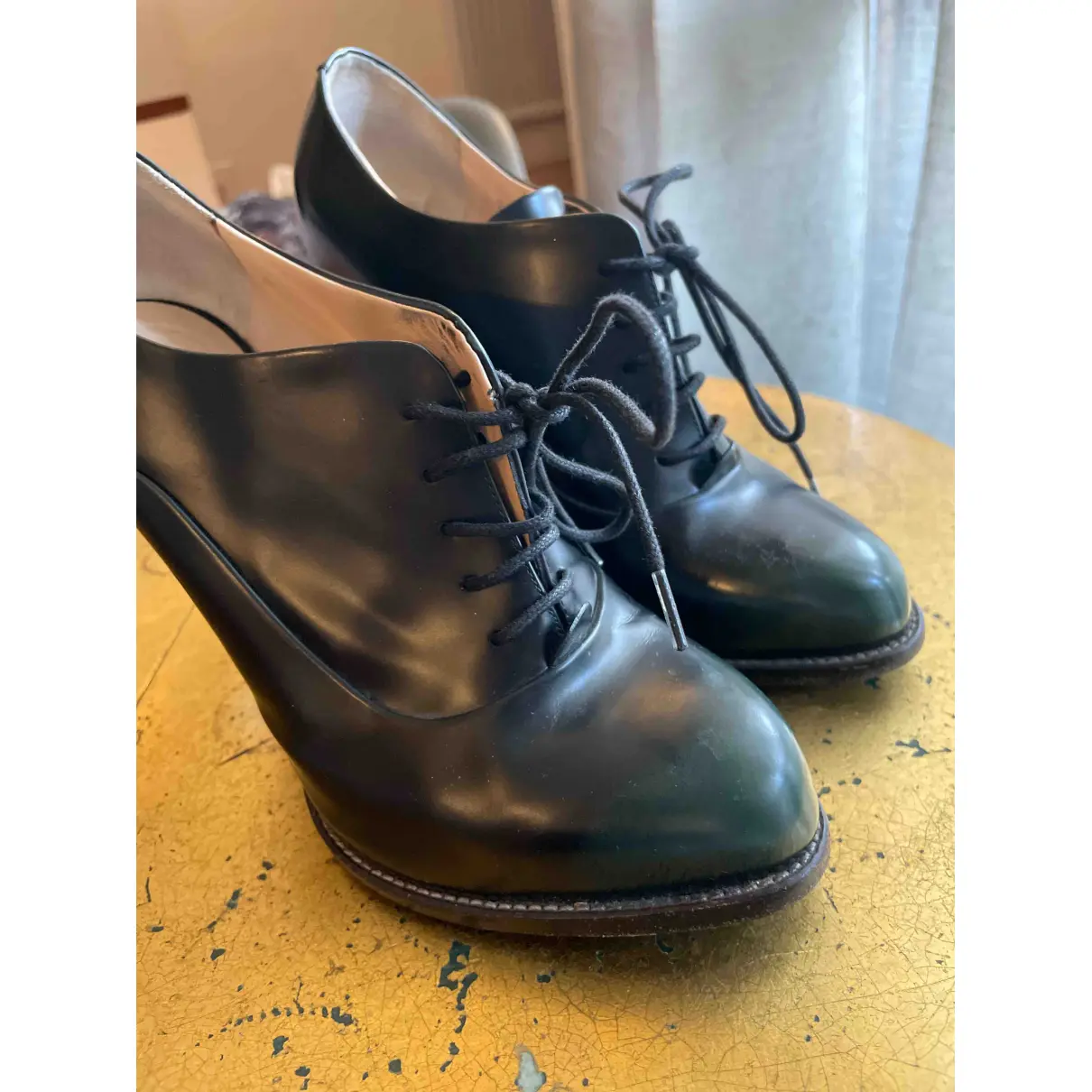 Buy Giuseppe Zanotti Leather lace up boots online