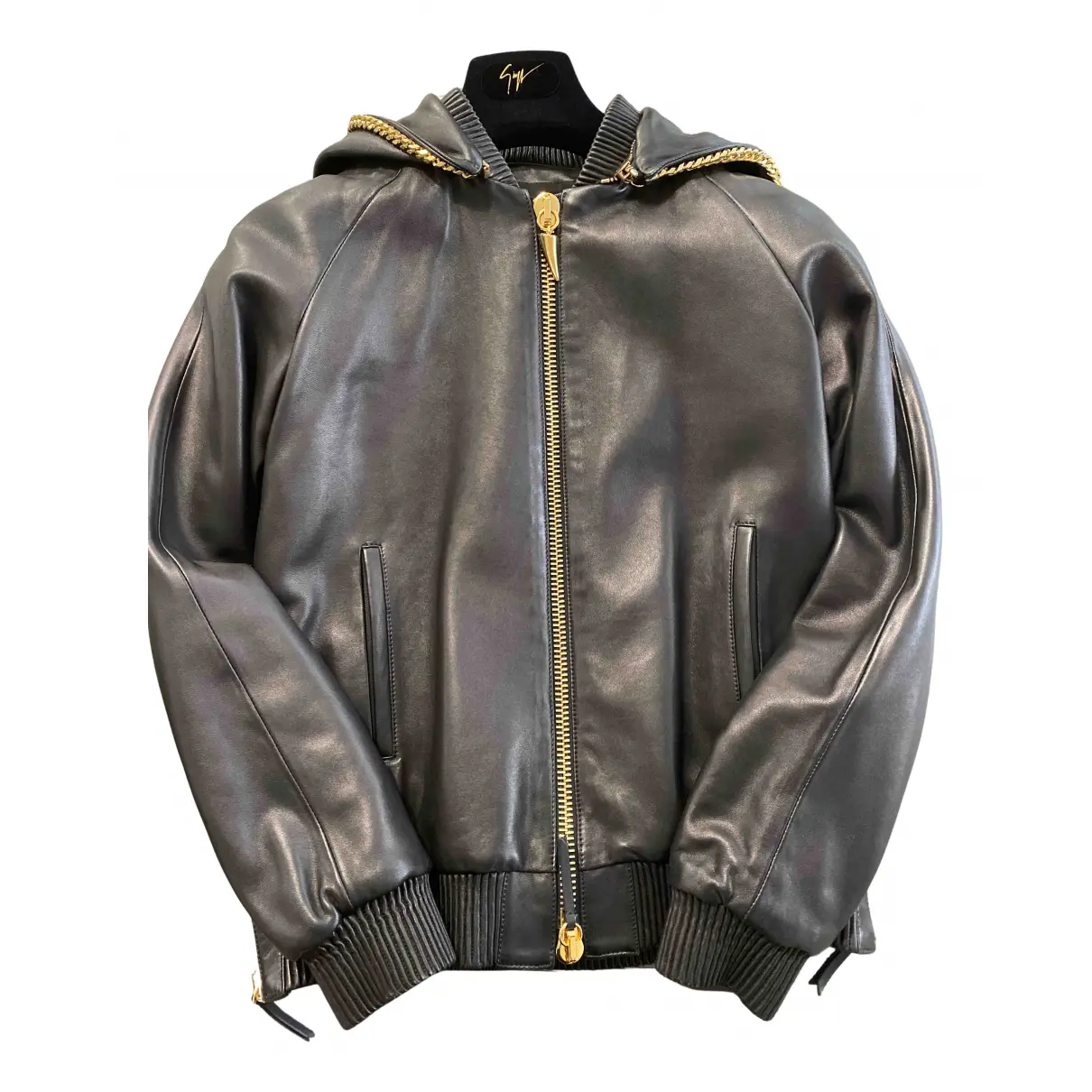 Leather biker jacket Giuseppe Zanotti