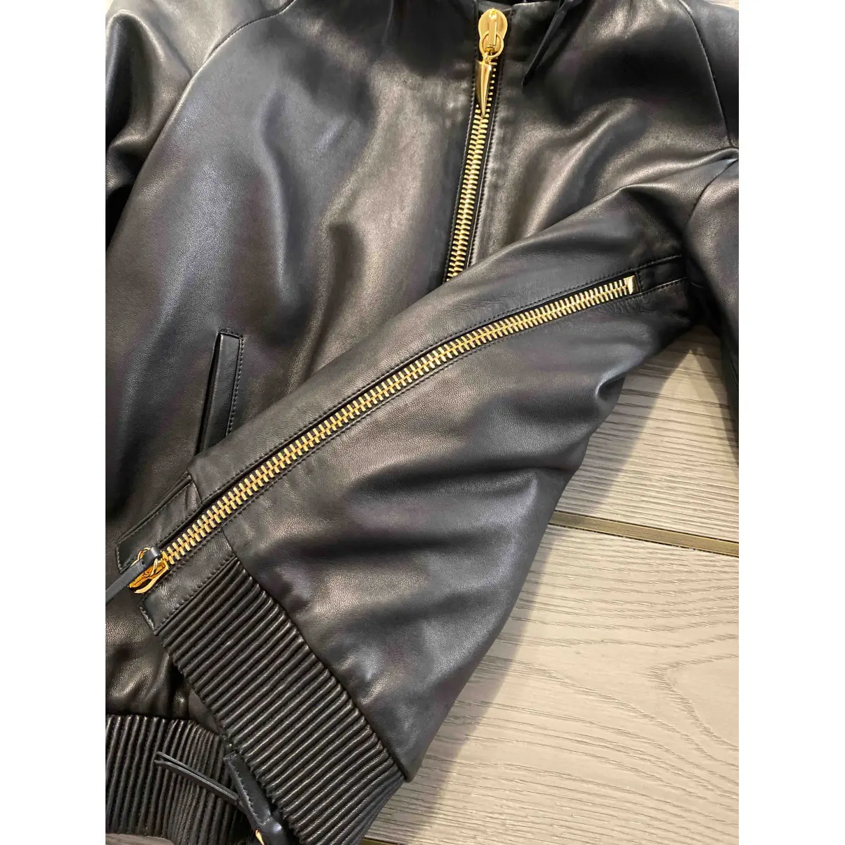 Leather biker jacket Giuseppe Zanotti