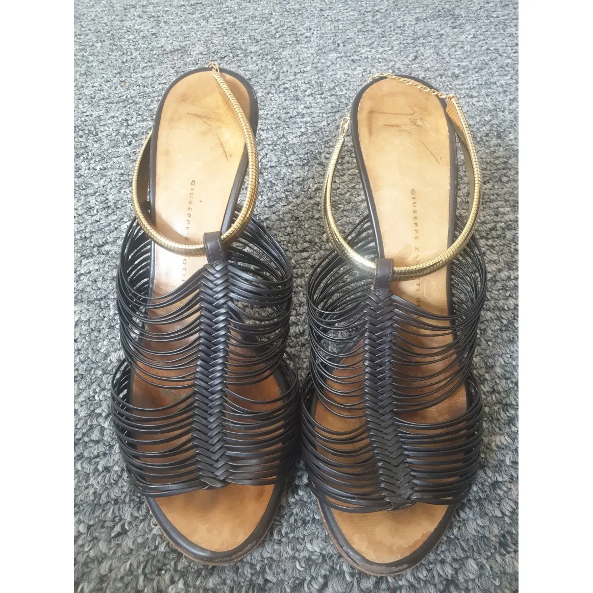 Giuseppe Zanotti Leather sandals for sale