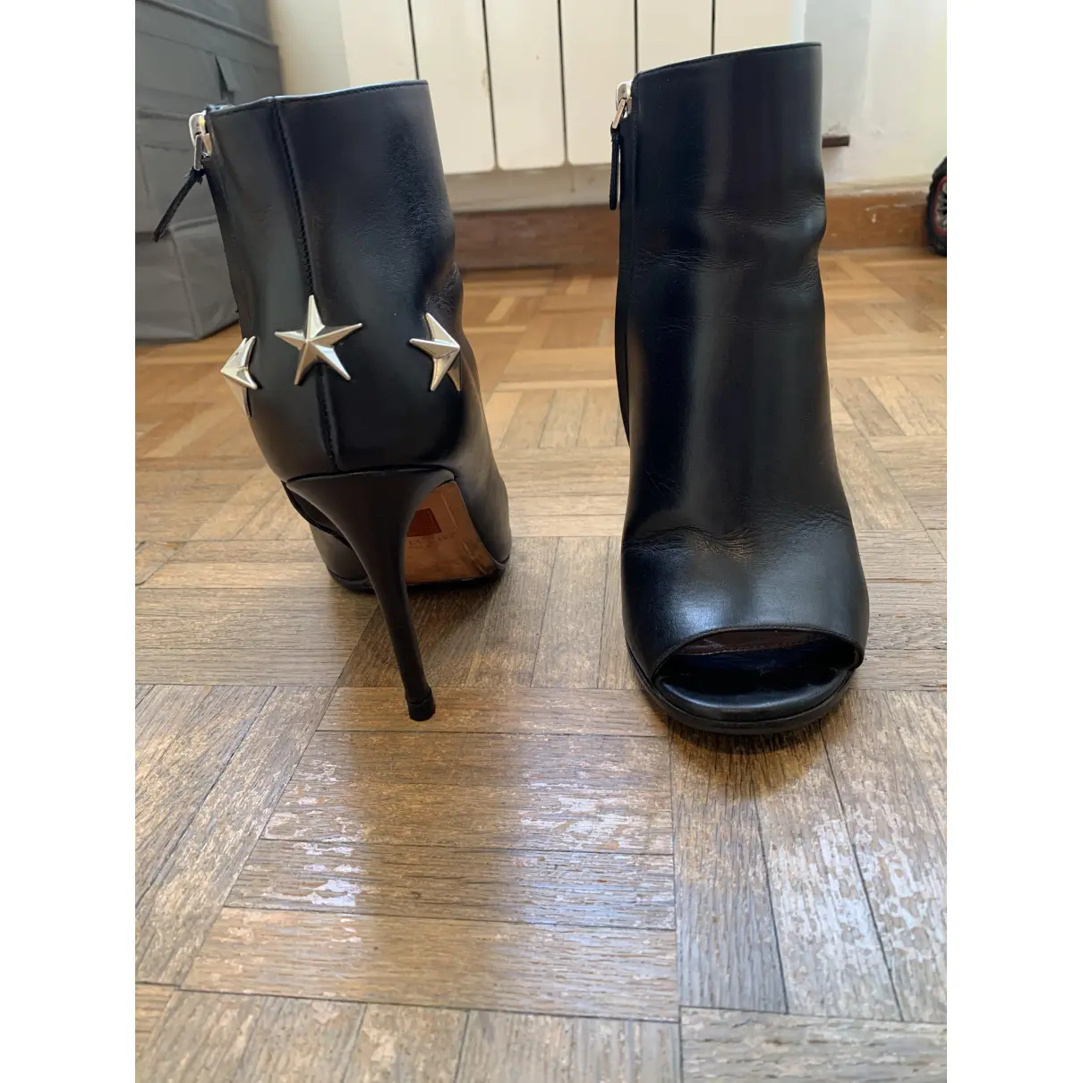 Buy Givenchy Leather open toe boots online