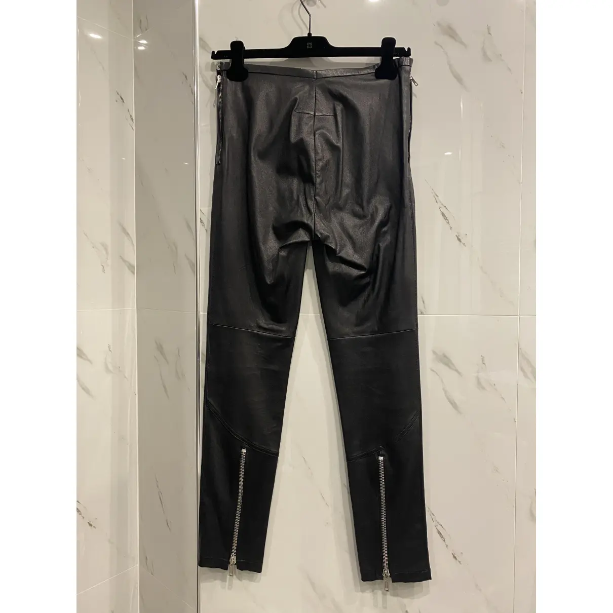 Buy Givenchy Leather straight pants online