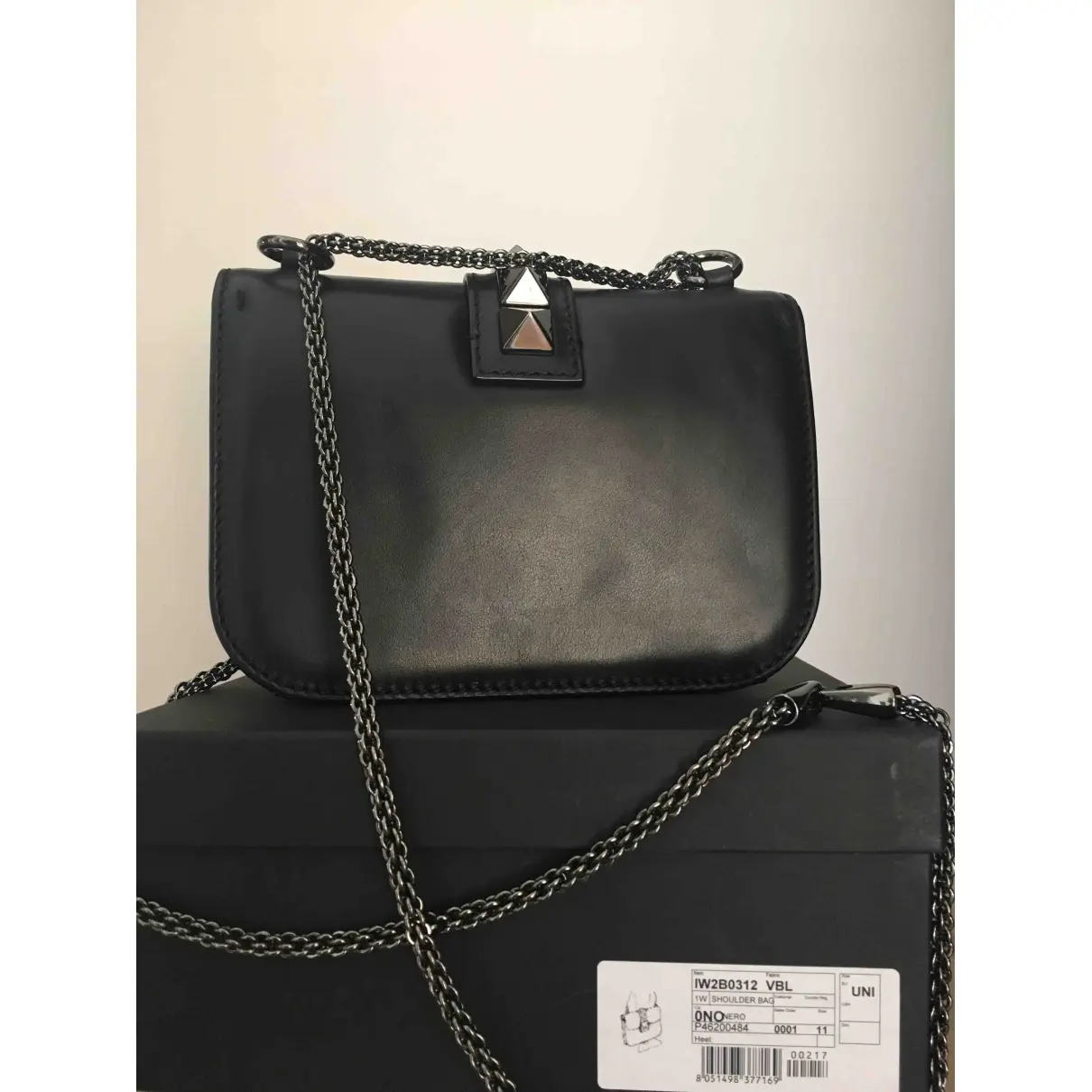 Valentino Garavani Glam Lock leather handbag for sale