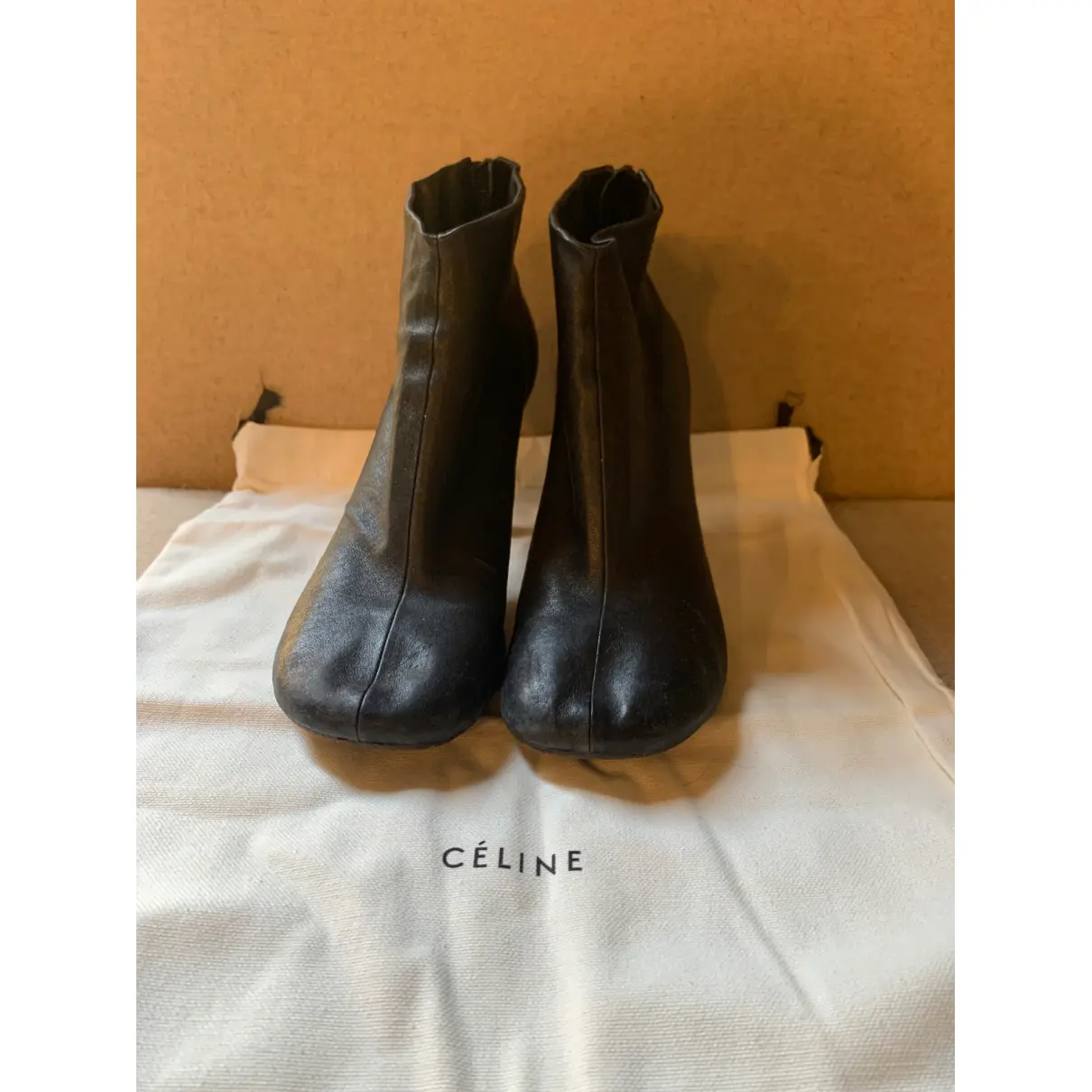 Buy Celine Glove Booties leather ankle boots online