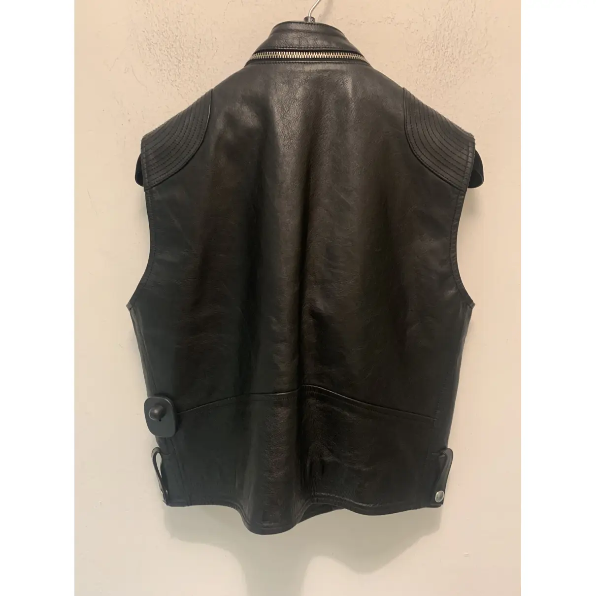 Buy Golden Goose Leather biker jacket online
