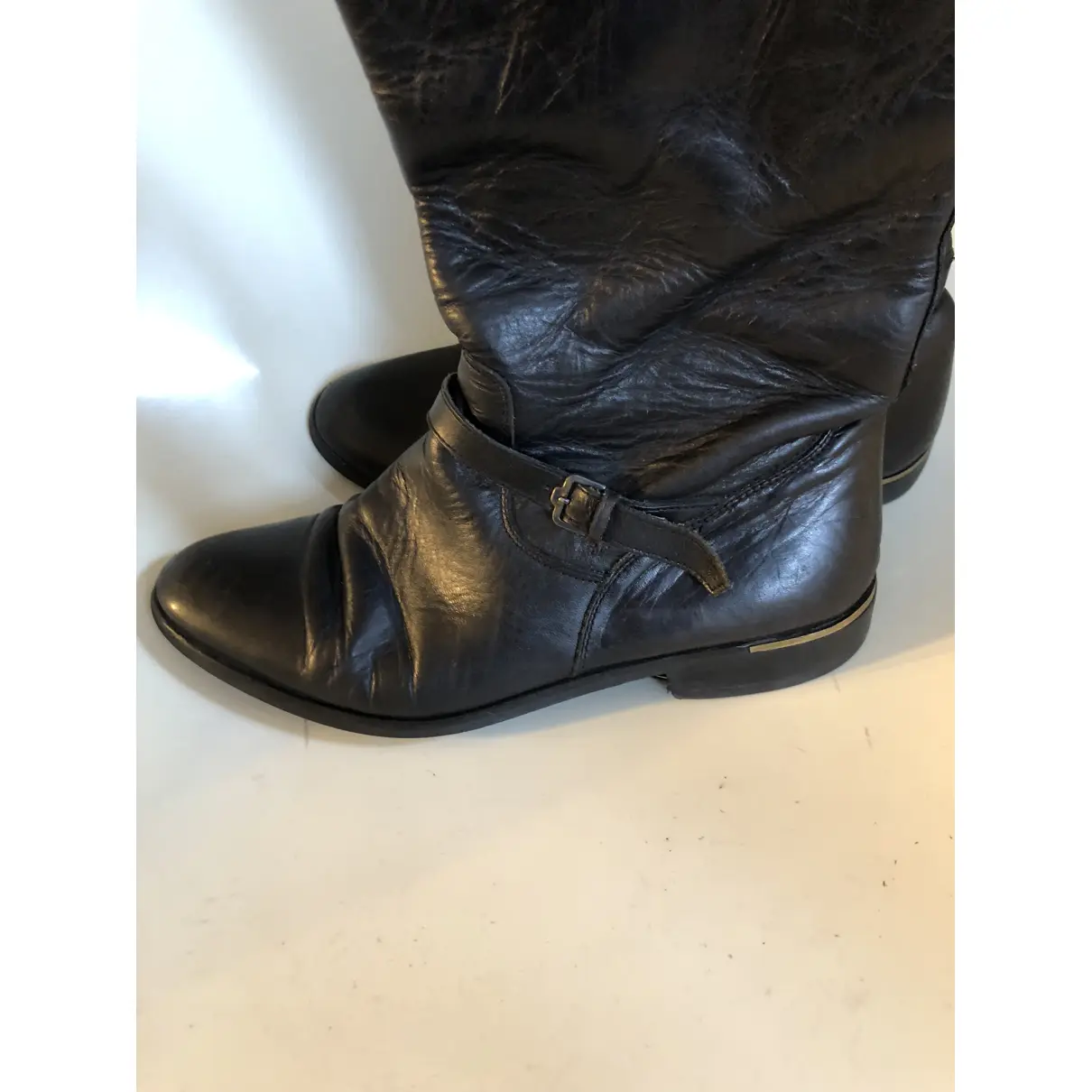 Buy Golden Goose Leather riding boots online