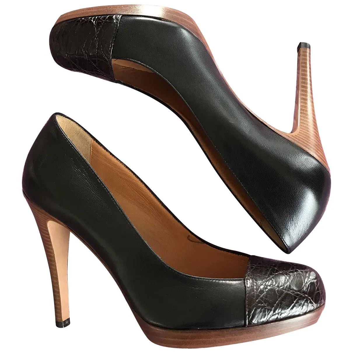 Leather heels Golden Goose