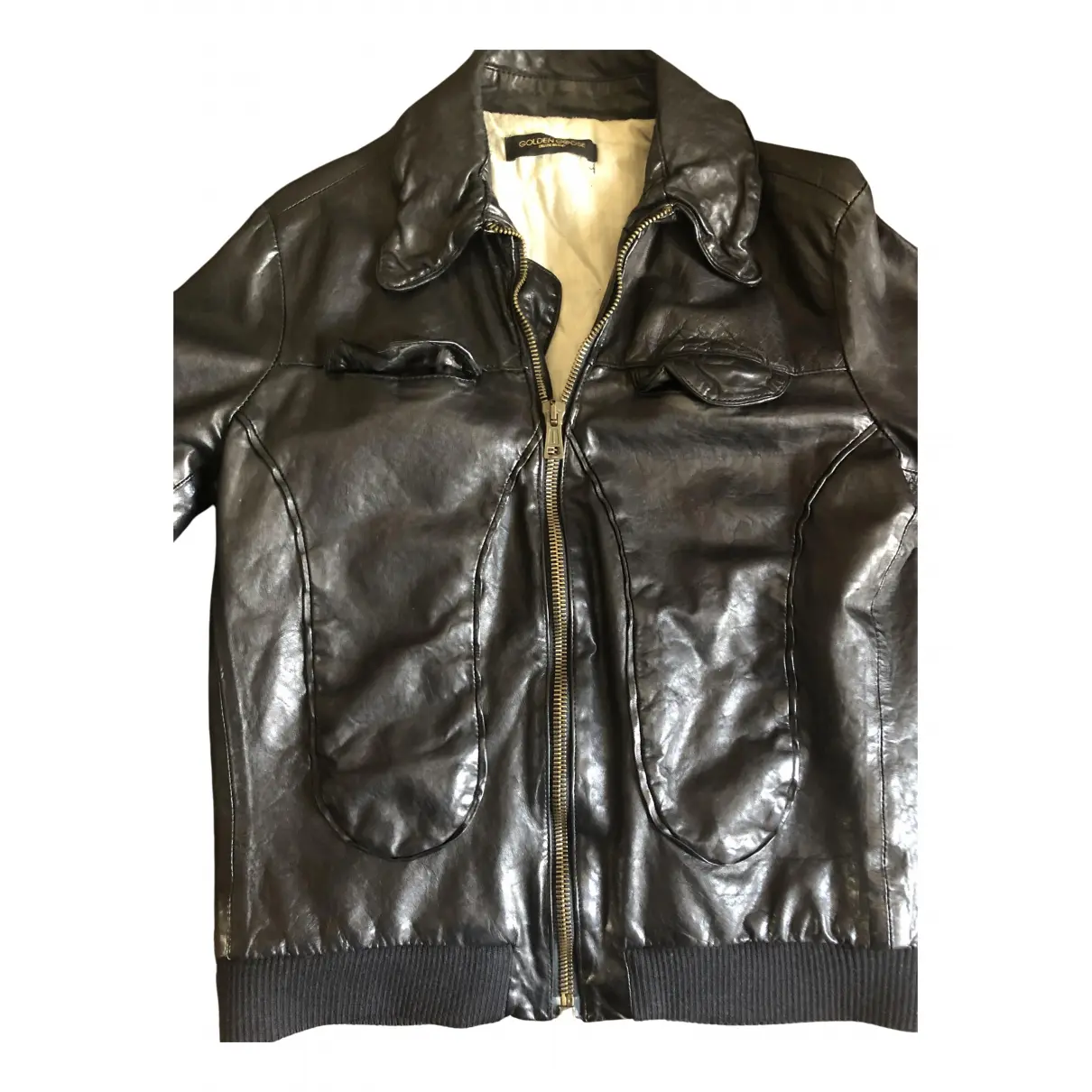 Leather jacket Golden Goose