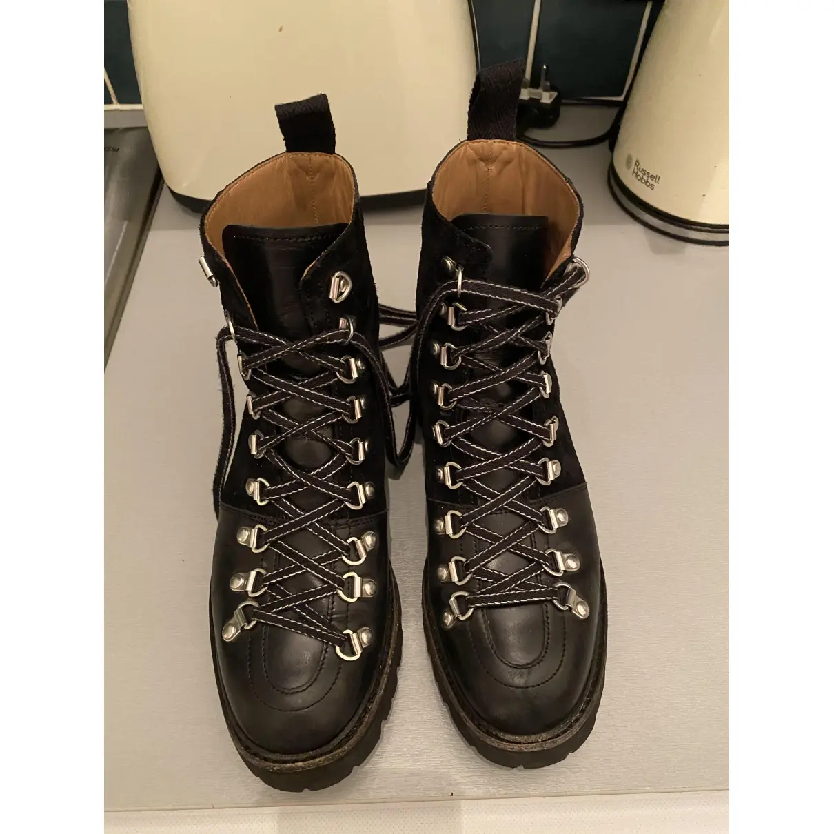 Grenson Leather biker boots for sale