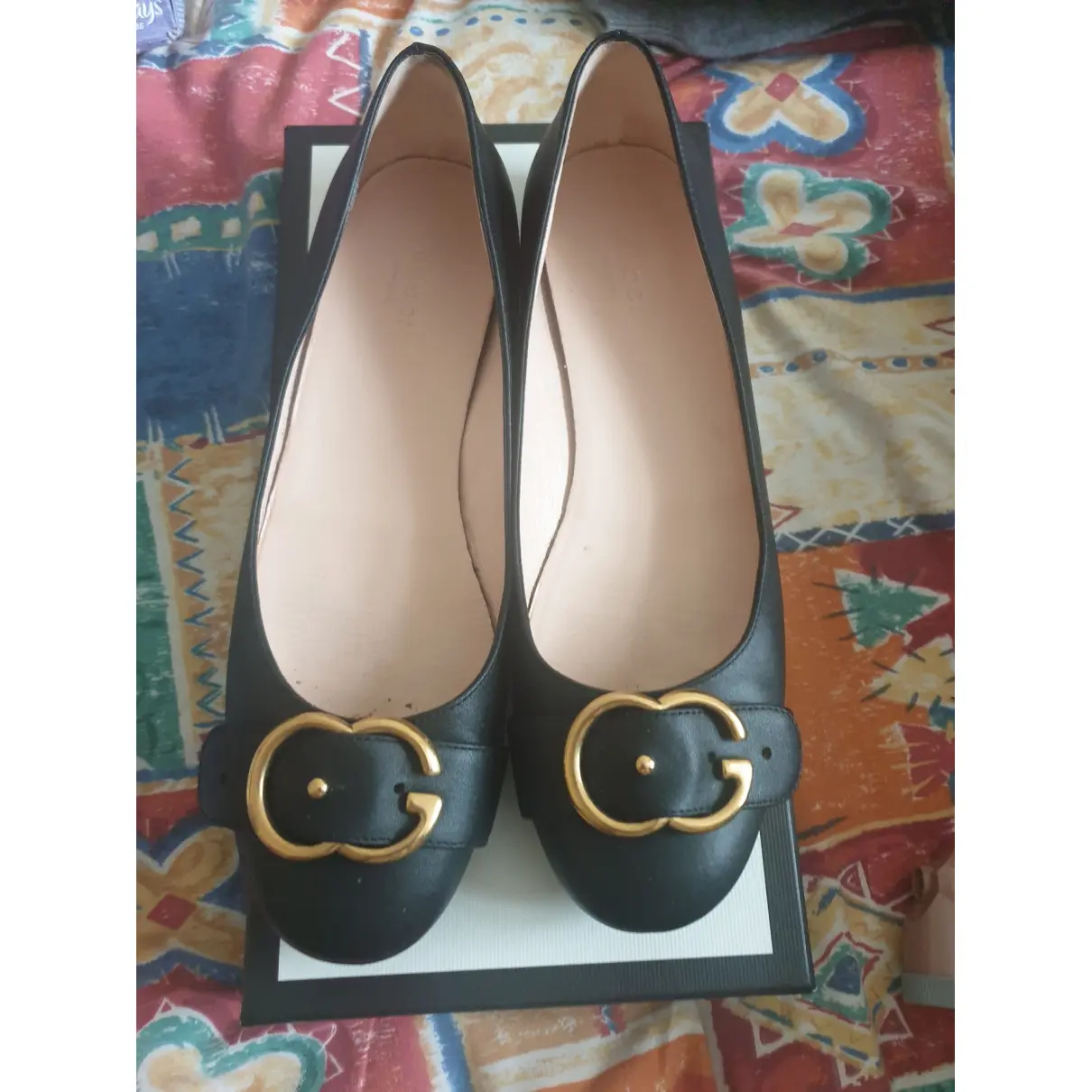 Buy Gucci Leather ballet flats online