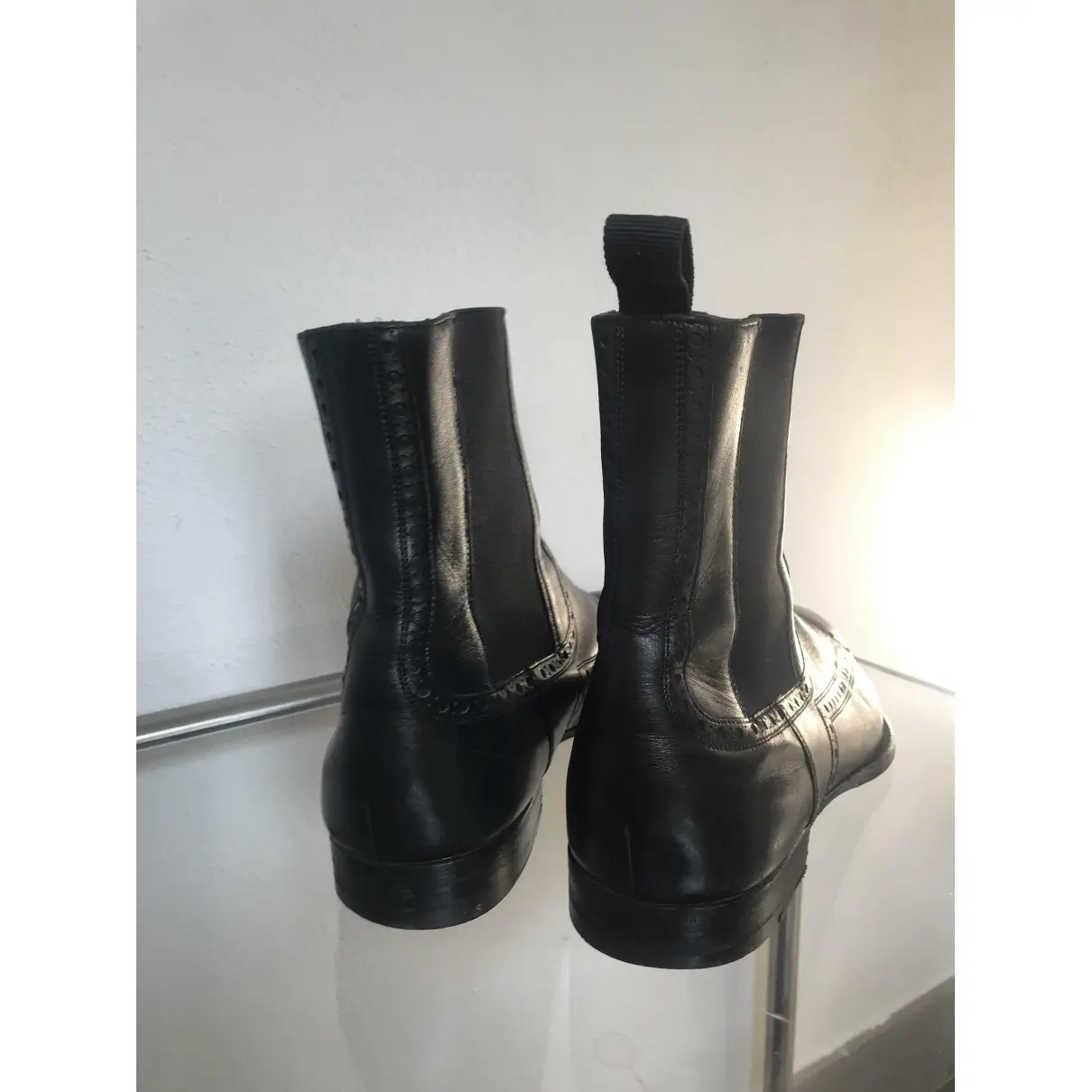 Leather boots Gucci - Vintage