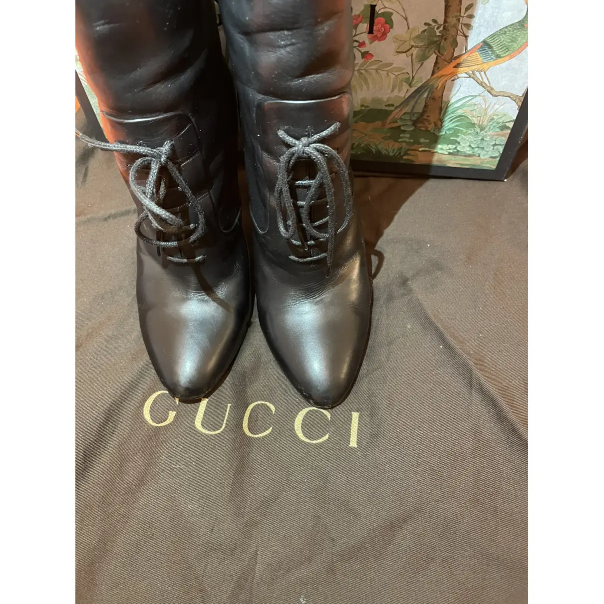 Leather boots Gucci