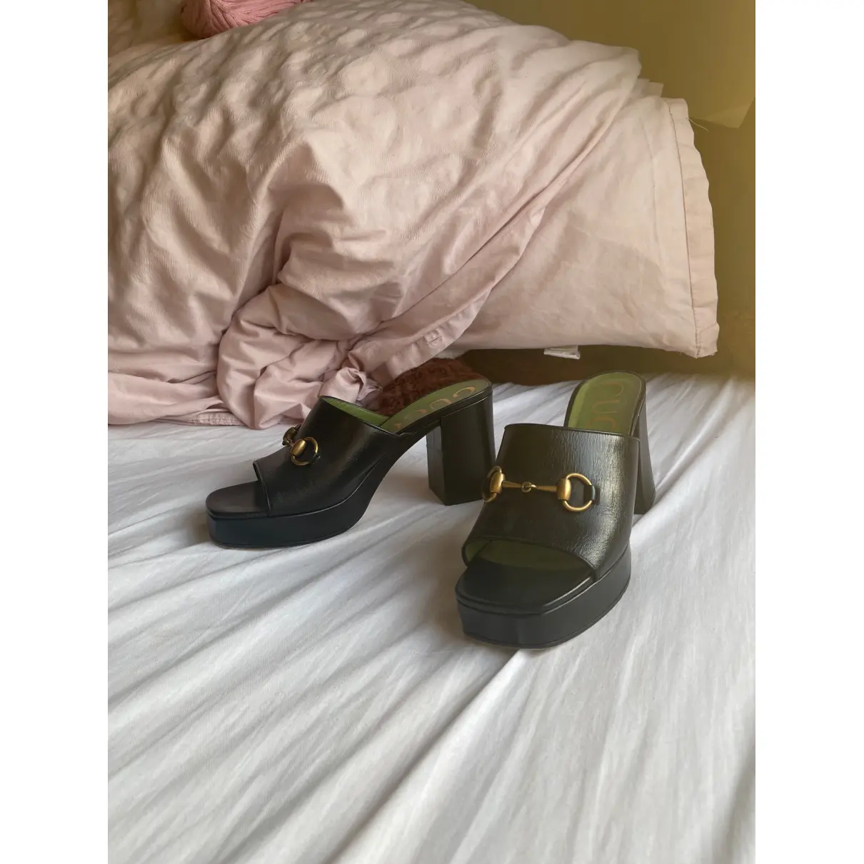 Buy Gucci Leather mules & clogs online
