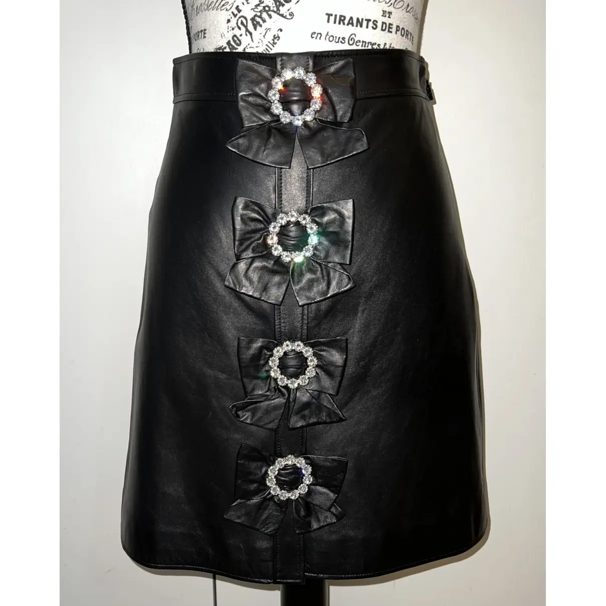 Leather mini skirt Gucci