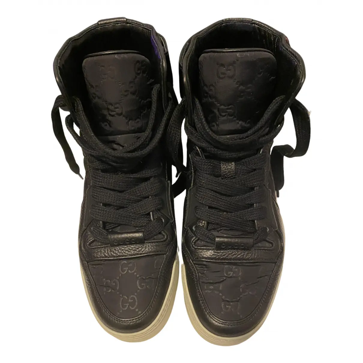 Buy Gucci Leather high trainers online