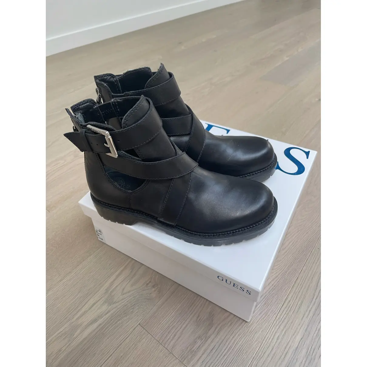 Buy GUESS Leather ankle boots online