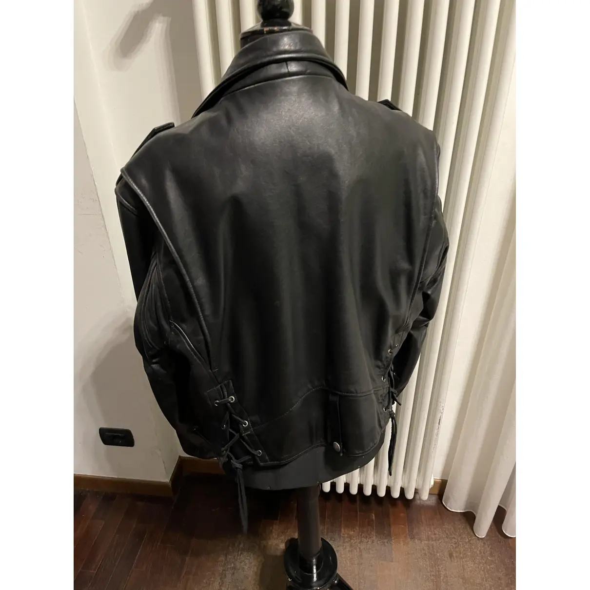 Buy GUESS Leather biker jacket online