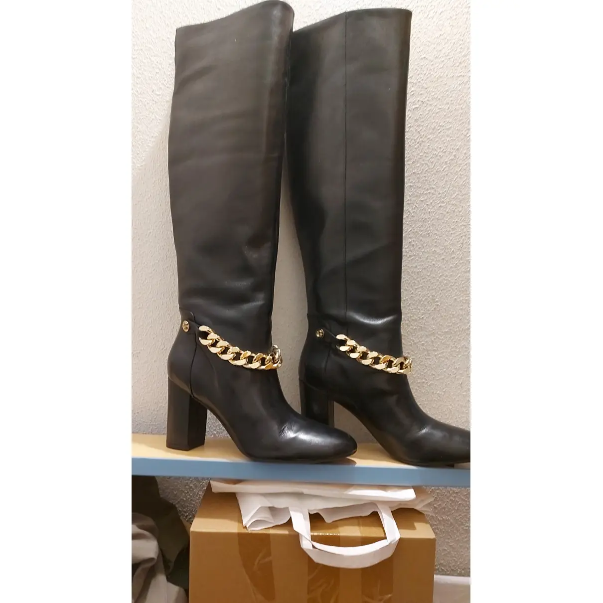 Buy GUESS Leather riding boots online