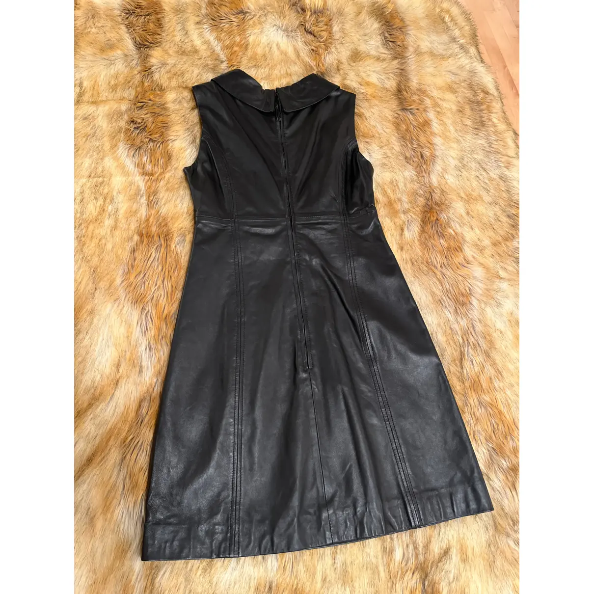 Buy Hallhuber Leather mini dress online