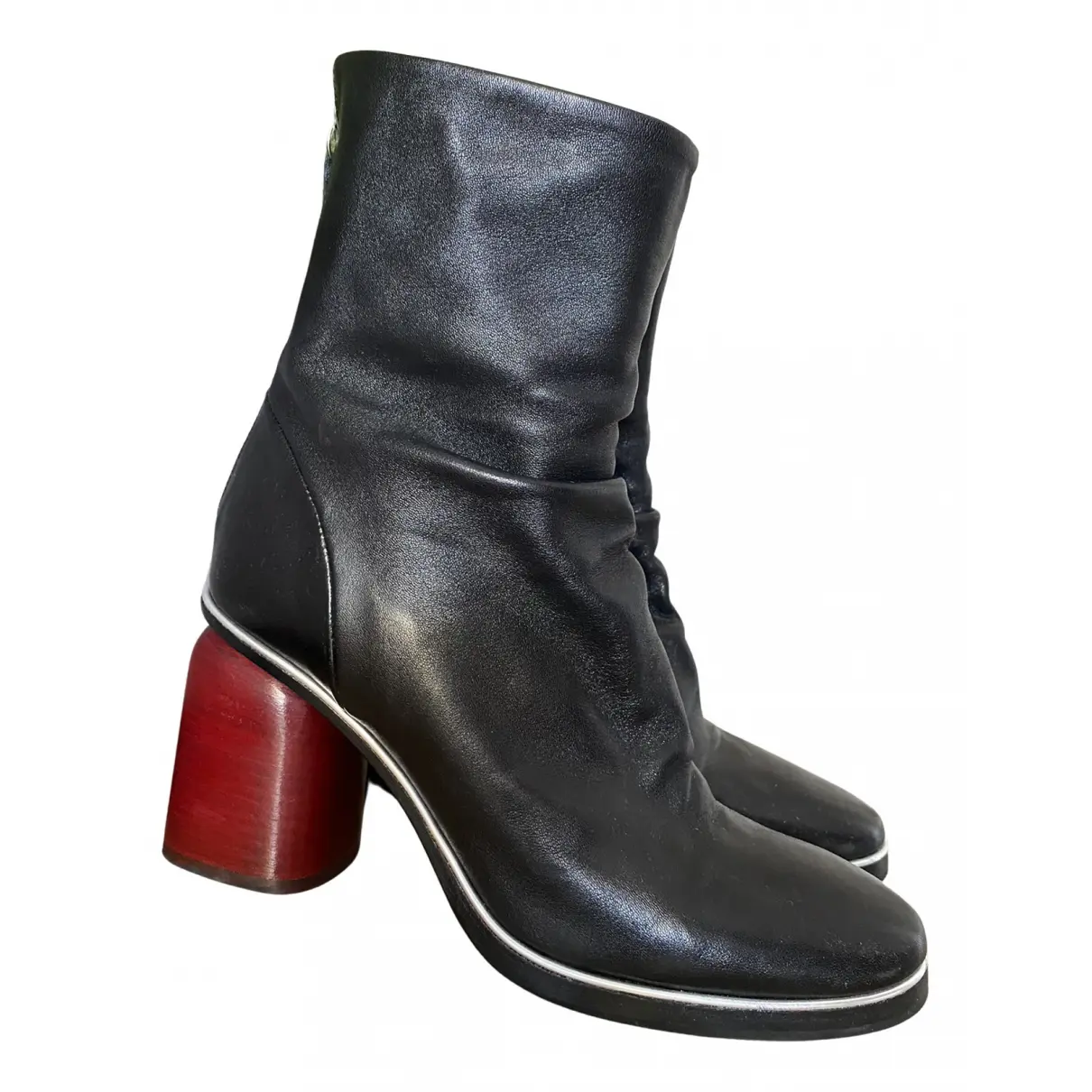 Leather ankle boots Halmanera