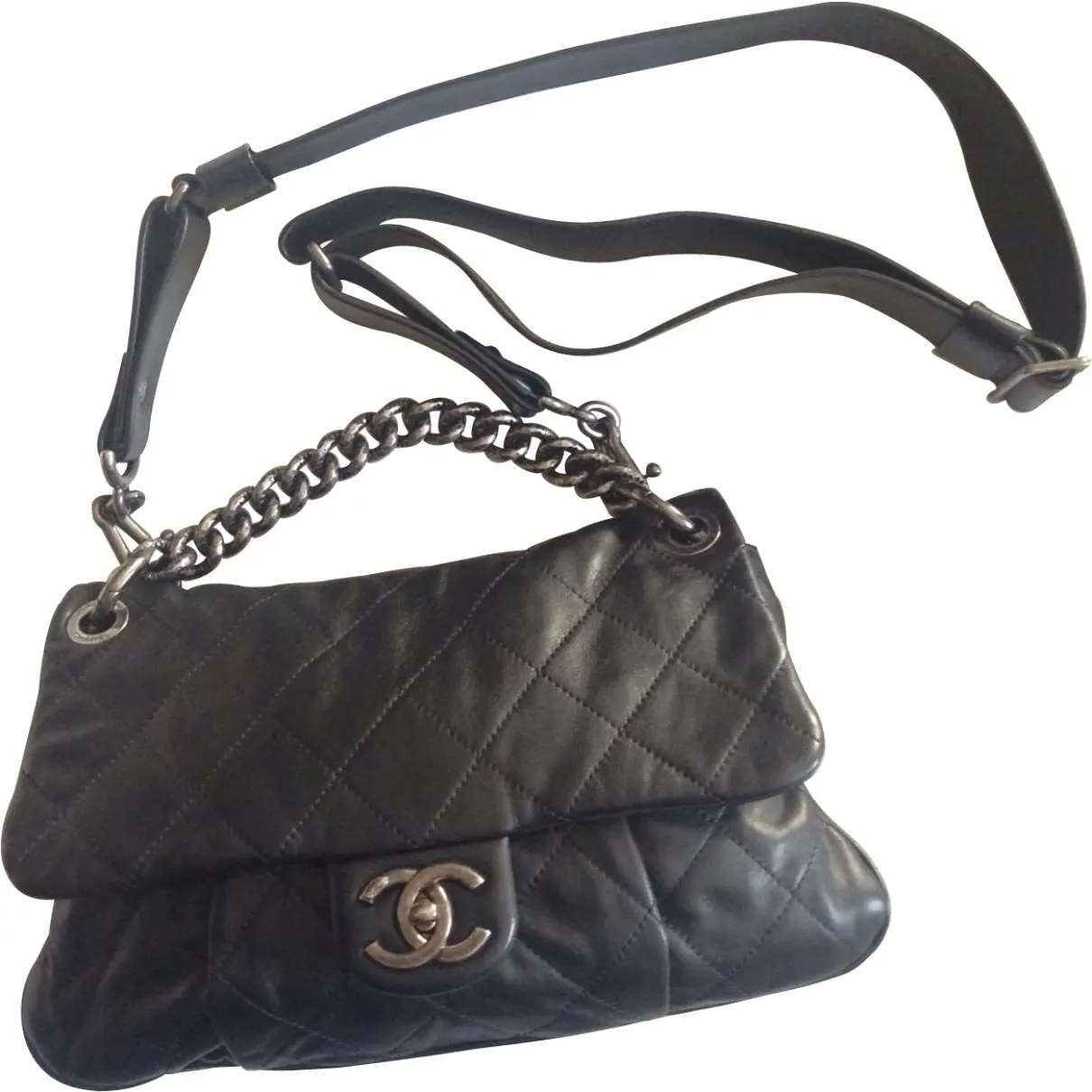 Black Leather Handbag Chanel