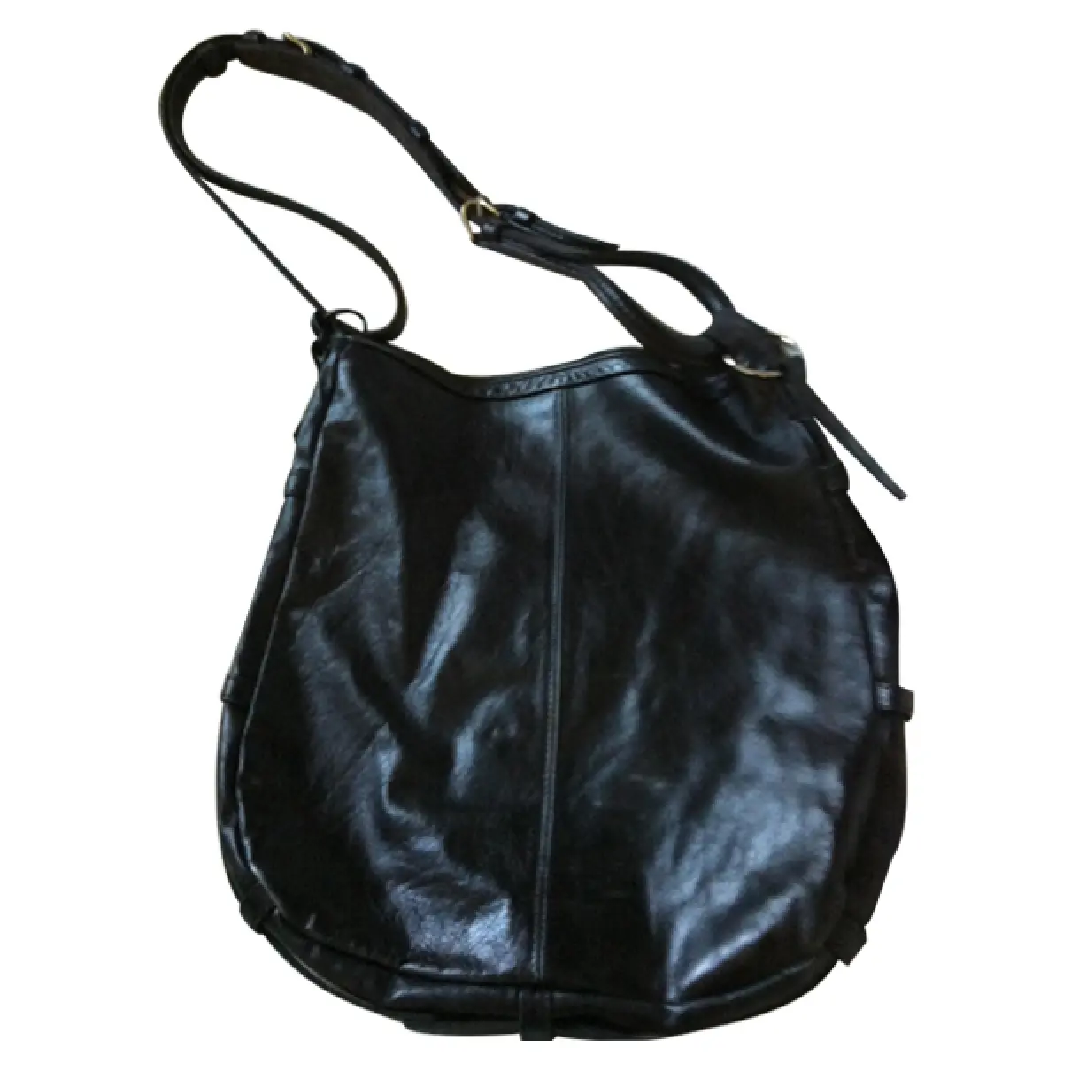 Black Leather Handbag Florian Denicourt